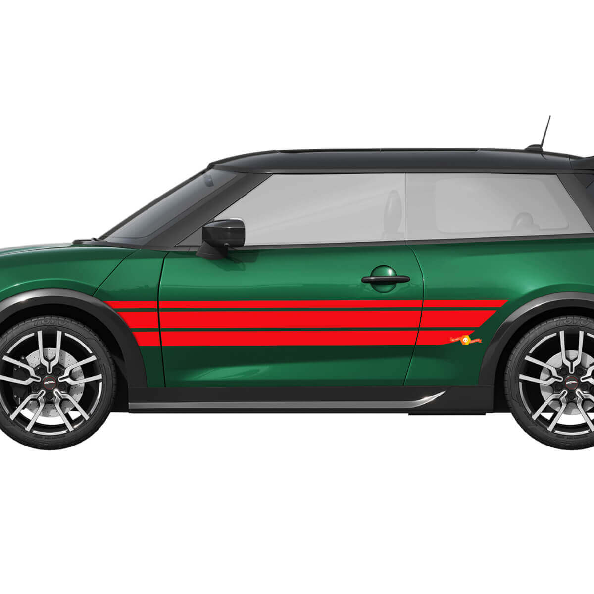 Racing Stripes Graphics Side Vinyl Decal Sticker for Mini Cooper S