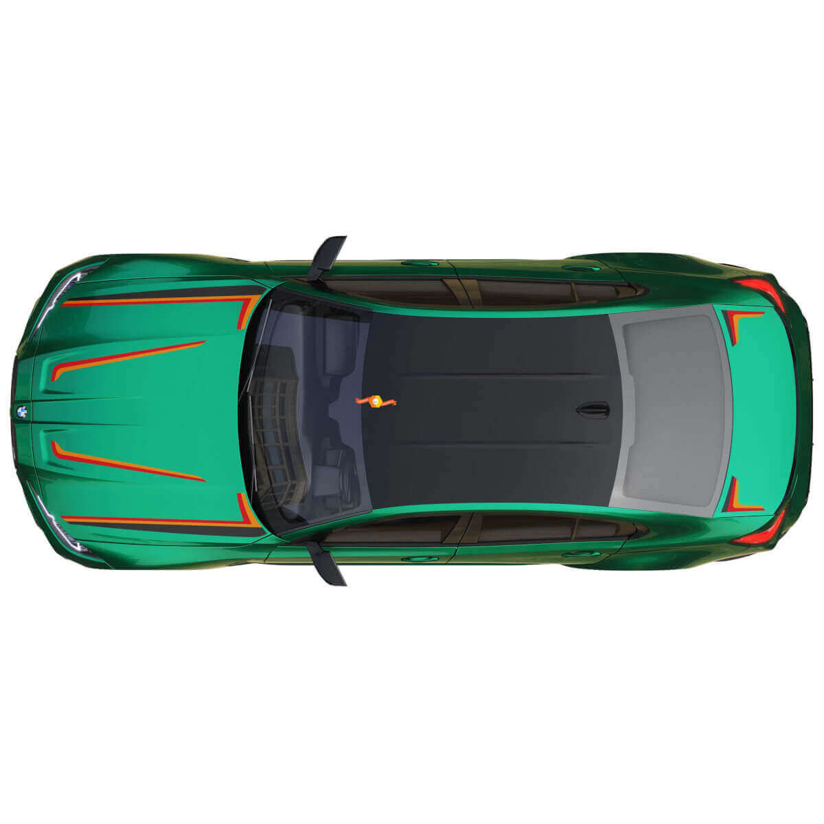 M Performance Bonnet Boot Side Stripes Vinyl Decal for BMW M3 G80