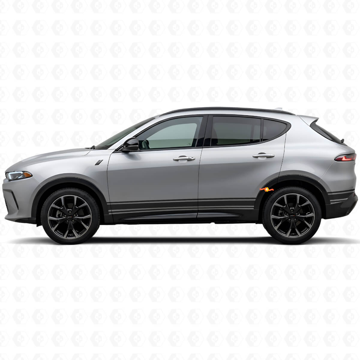 Straight Lines Rocker Panel Side Vinyl Sticker Decal for Dodge Hornet 2023+