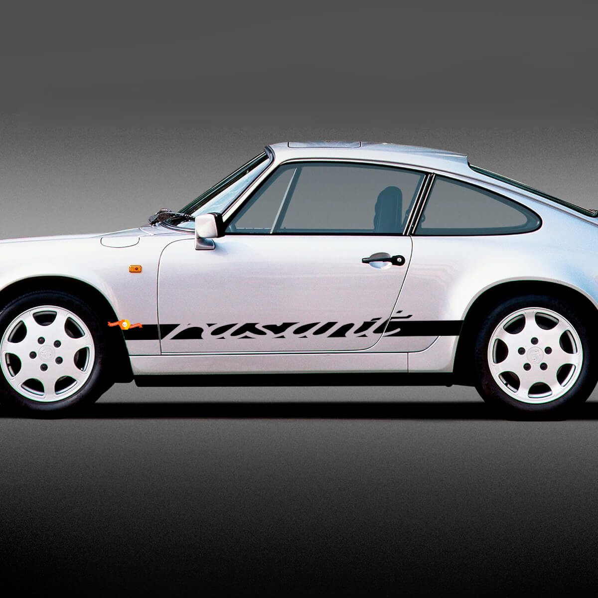 Rasant Beschriftungs-Seitenstreifen Vinylaufkleber für Porsche 911
