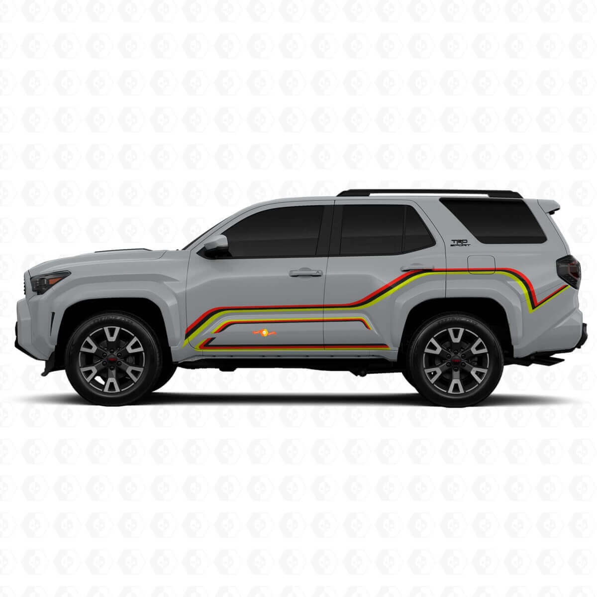 Curved Graphic Lines Entire Side Vinyl Sticker Decal For Toyota 4Runner