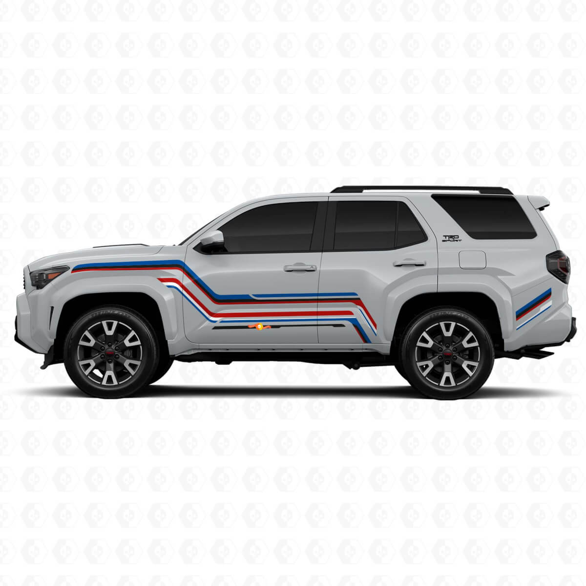 Curved Graphic Side Stripes Vinyl Sticker Decal For Toyota 4Runner