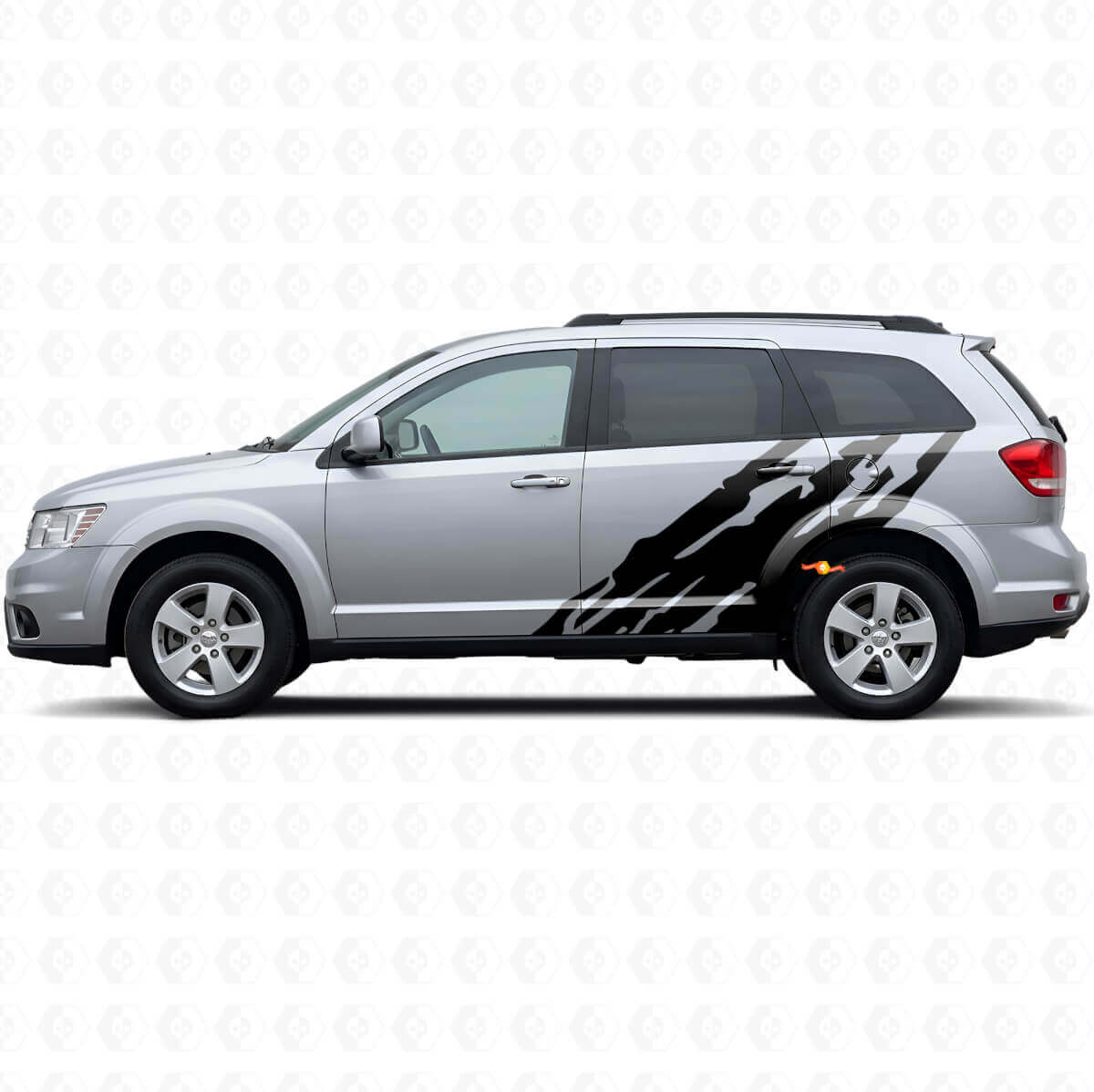 Mud Splash Graphic Door Side Vinyl Decal for Dodge Journey 2009-2020