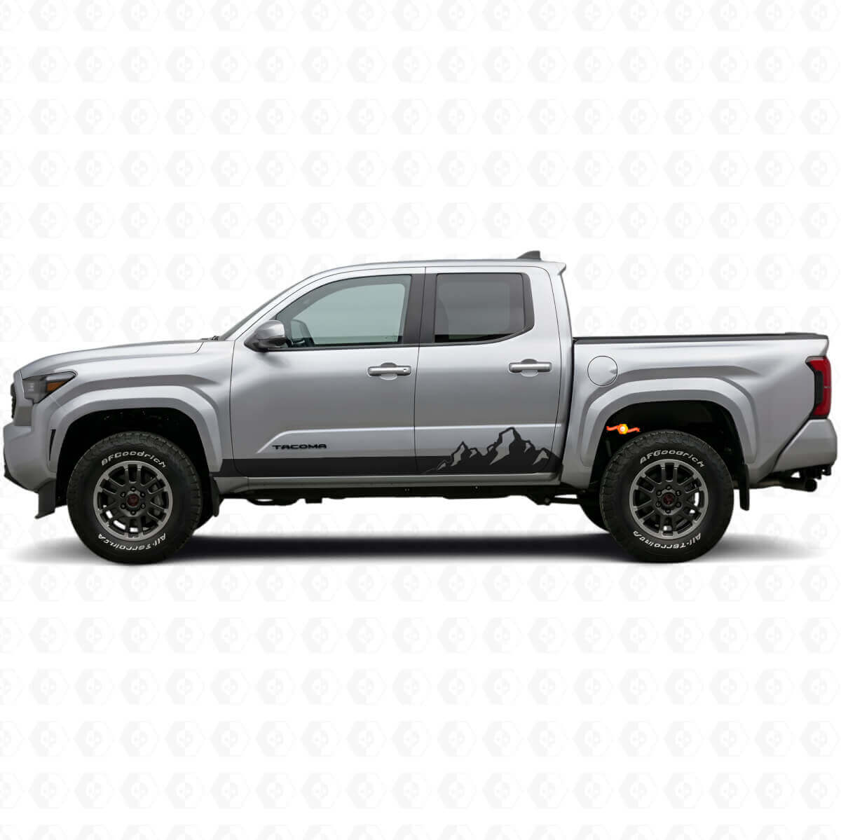 Mountains Style Stripes Rocker Panel Vinyl Decal for Toyota Tacoma 2023+