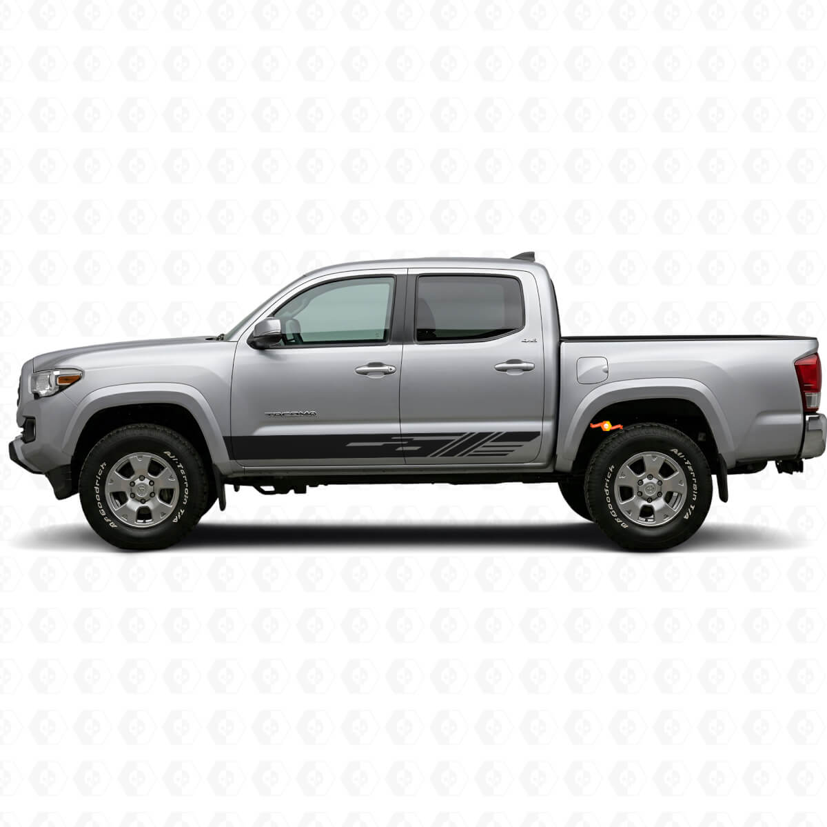 Decorated Stripes Rocker Panel Vinyl Decal for Toyota Tacoma 2015-2023