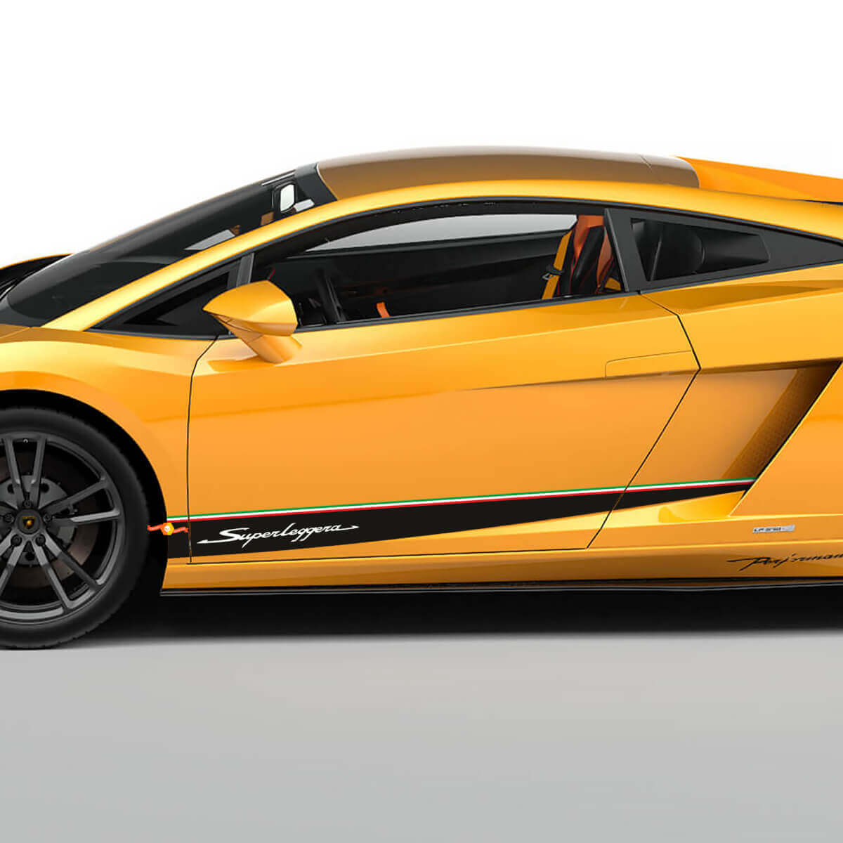 Italian Style Stripes Side Vinyl Decal Kit for Lamborghini Gallardo LP570-4