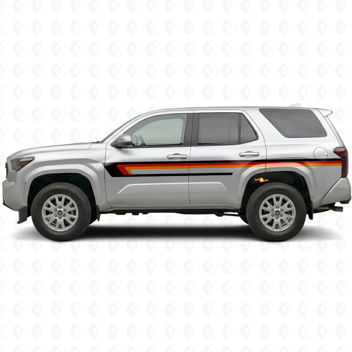 Triple Stripes Door Side Vinyl Decal for Toyota 4Runner 2024+