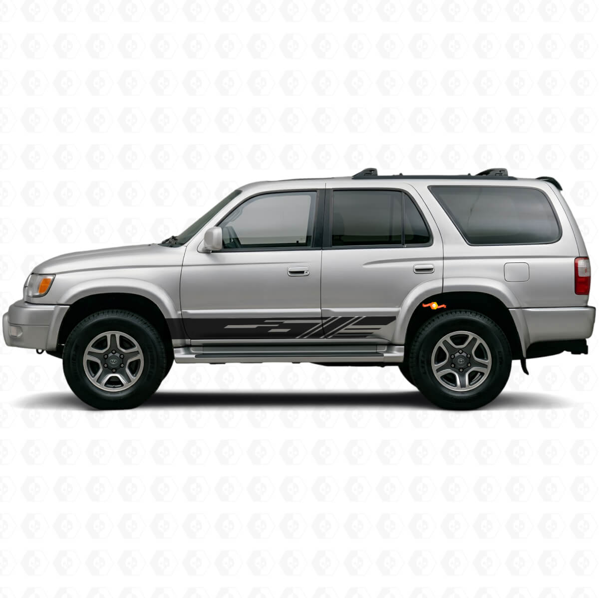 Decorated Stripes Rocker Panel Vinyl Decal for Toyota 4Runner 1995-2002