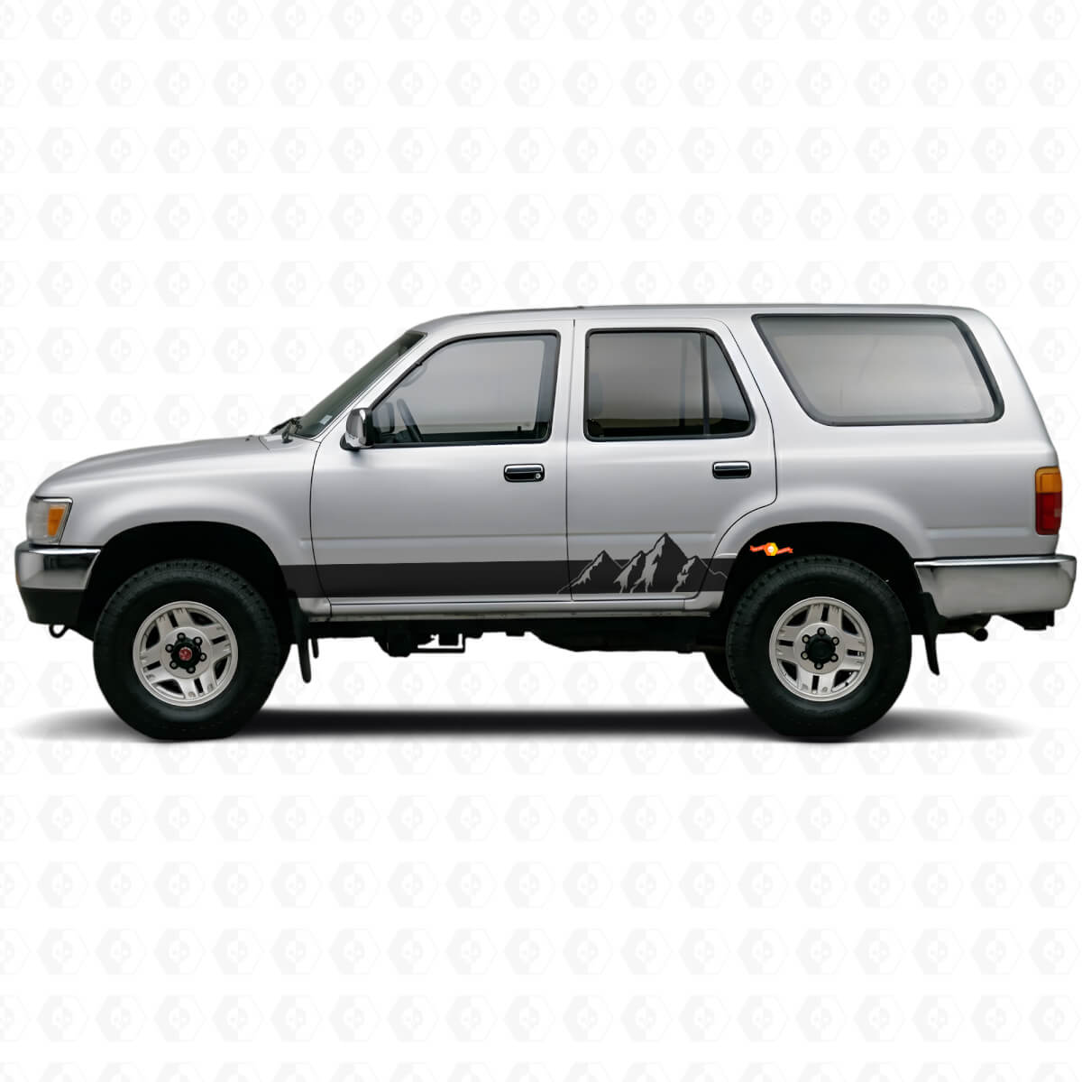 Mountains Wide Stripes Rocker Panel Vinyl Decal for Toyota 4Runner 1989-1995