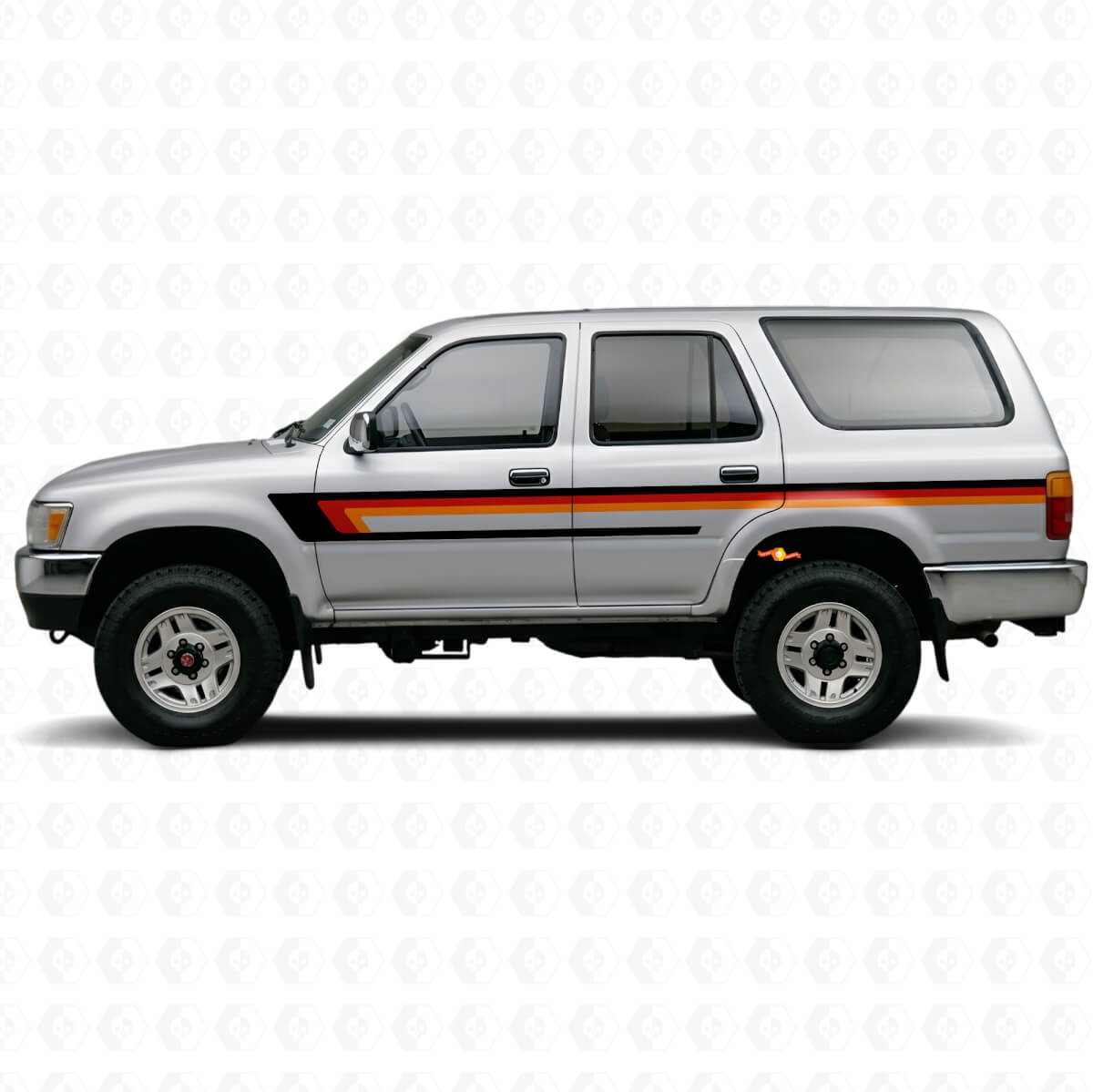 Triple Stripes Door Side Vinyl Decal for Toyota 4Runner 1989-1995