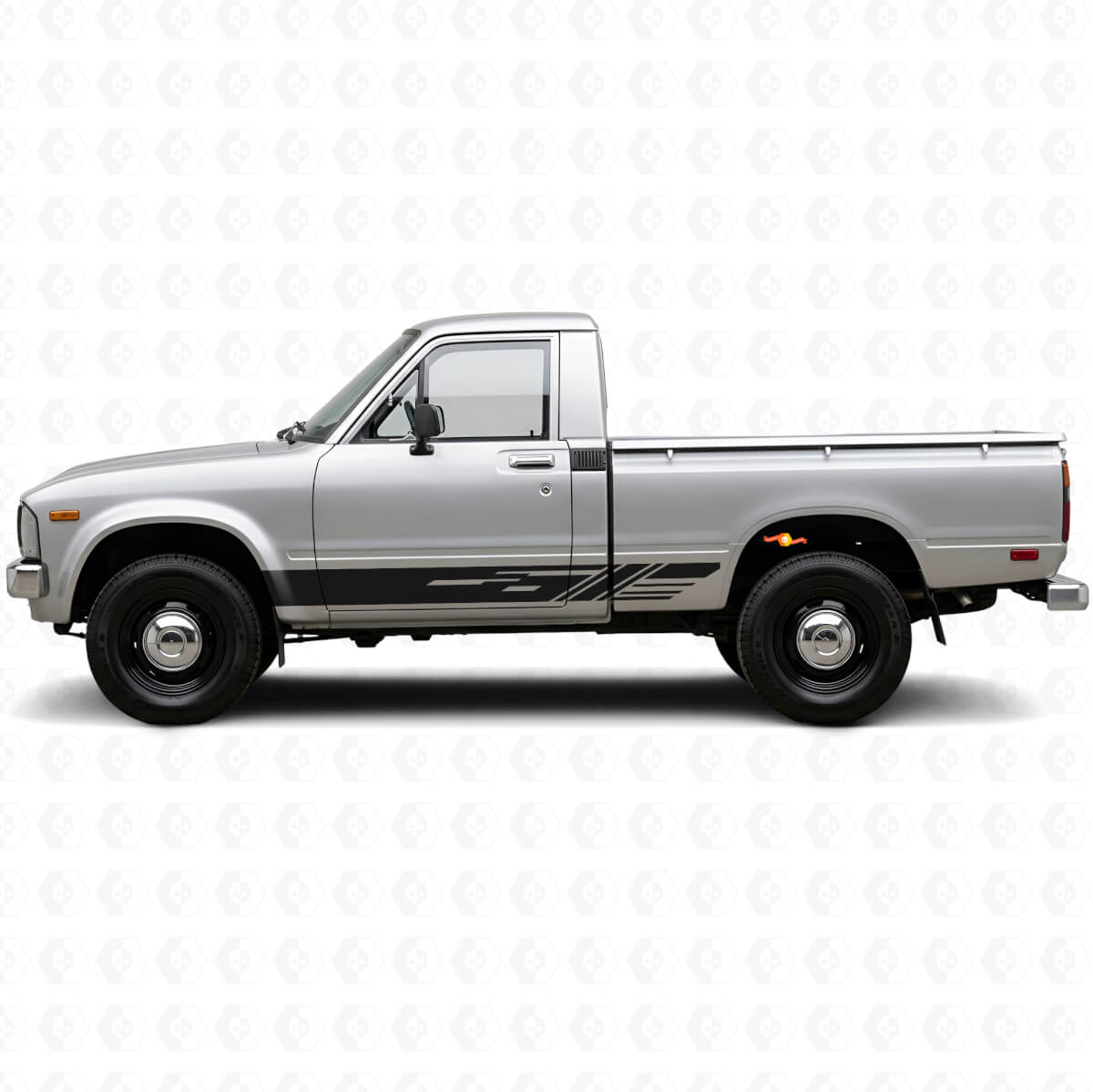 Decorated Stripes Rocker Panel Vinyl Decal for Toyota Hilux 1978-1983