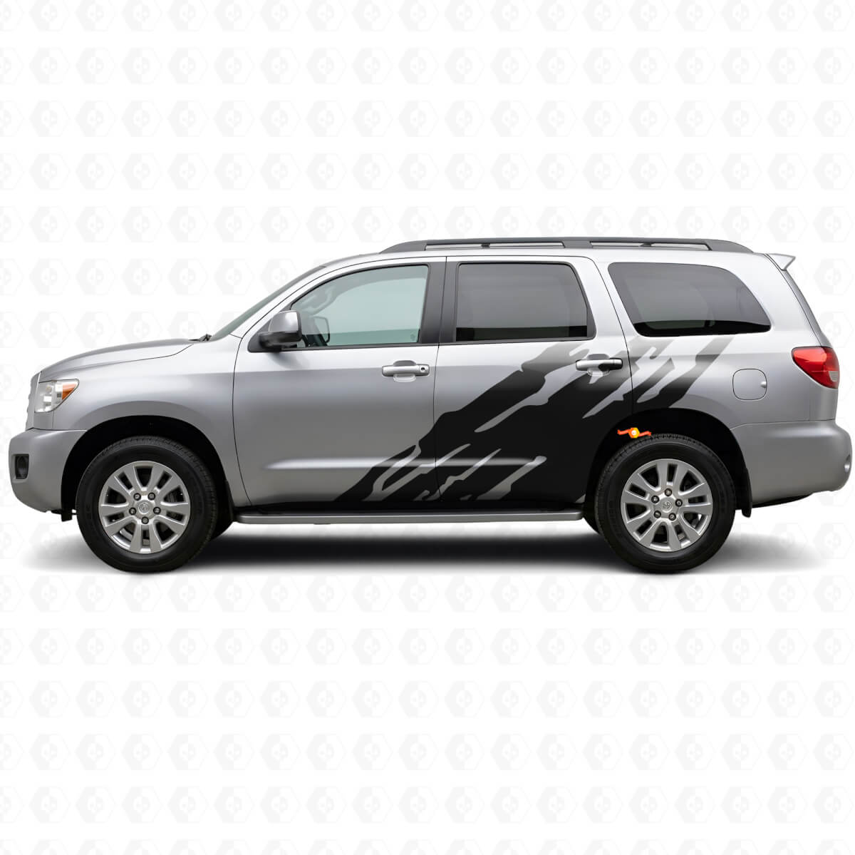 Mud Splash Graphic Side Vinyl Decal for Toyota Sequoia 2007-2022