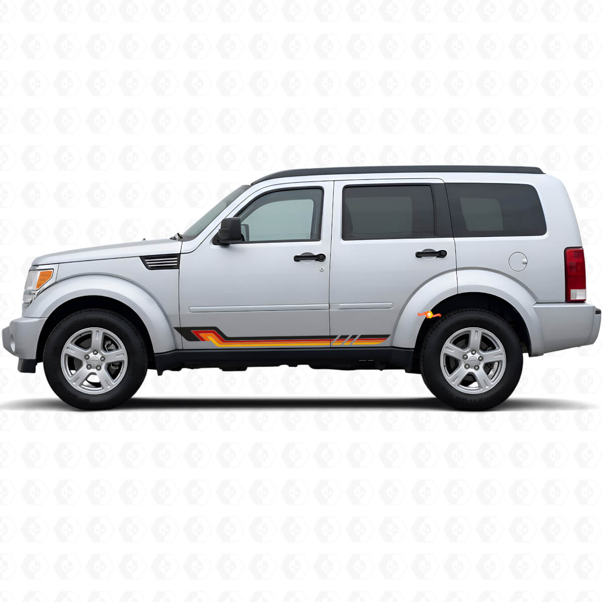 Vinyl Decal Side Stripes Vintage Style for Dodge Nitro 2007-2011