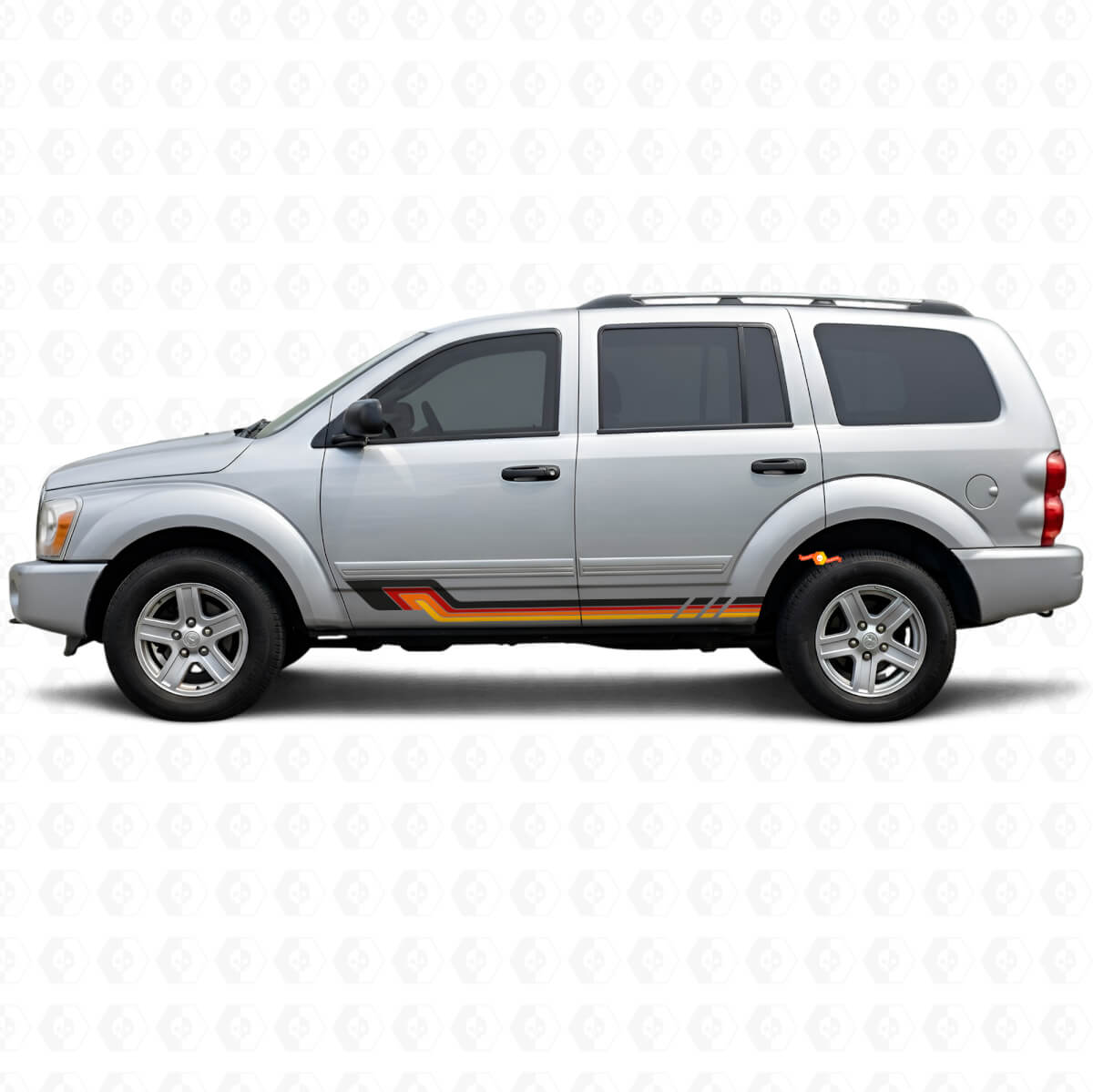Vintage Style Side Stripes Vinyl Decal for Dodge Durango 2004-2009