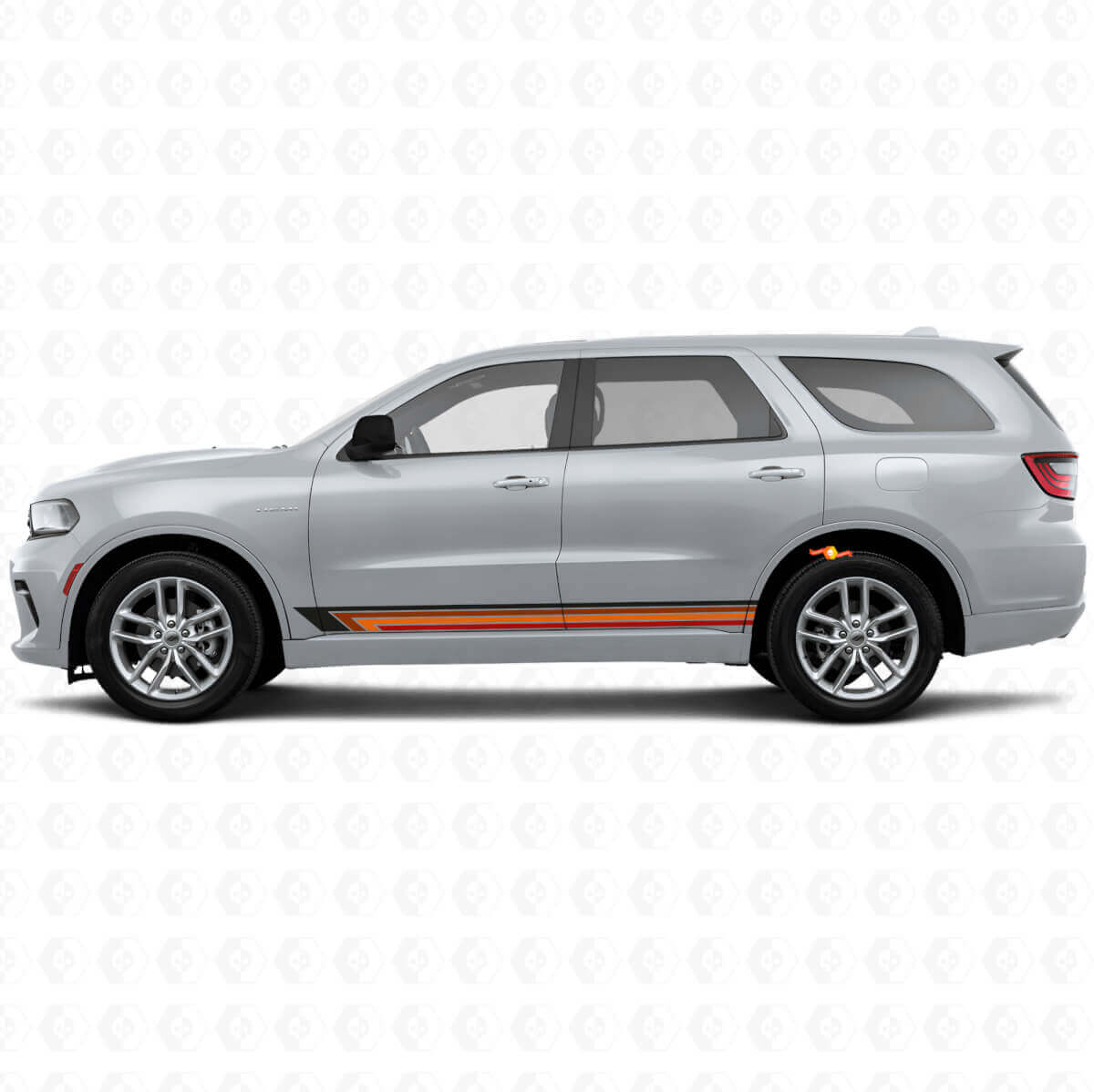 Vintage Straight Stripes Side Vinyl Decal for Durango 2011+