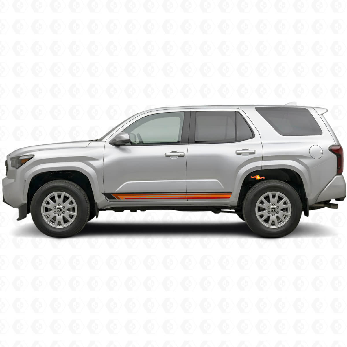 Vintage Straight Stripes Side Vinyl Decal for Toyota 4Runner 2024+