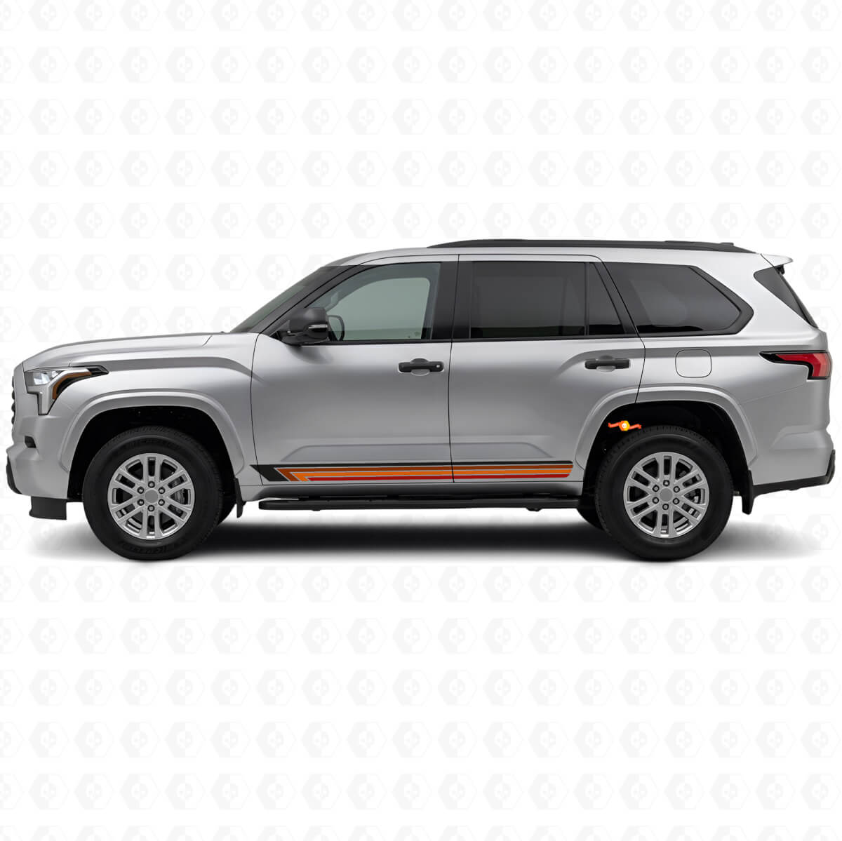Vintage Straight Stripes Side Vinyl Decal for Toyota Sequoia 2022+