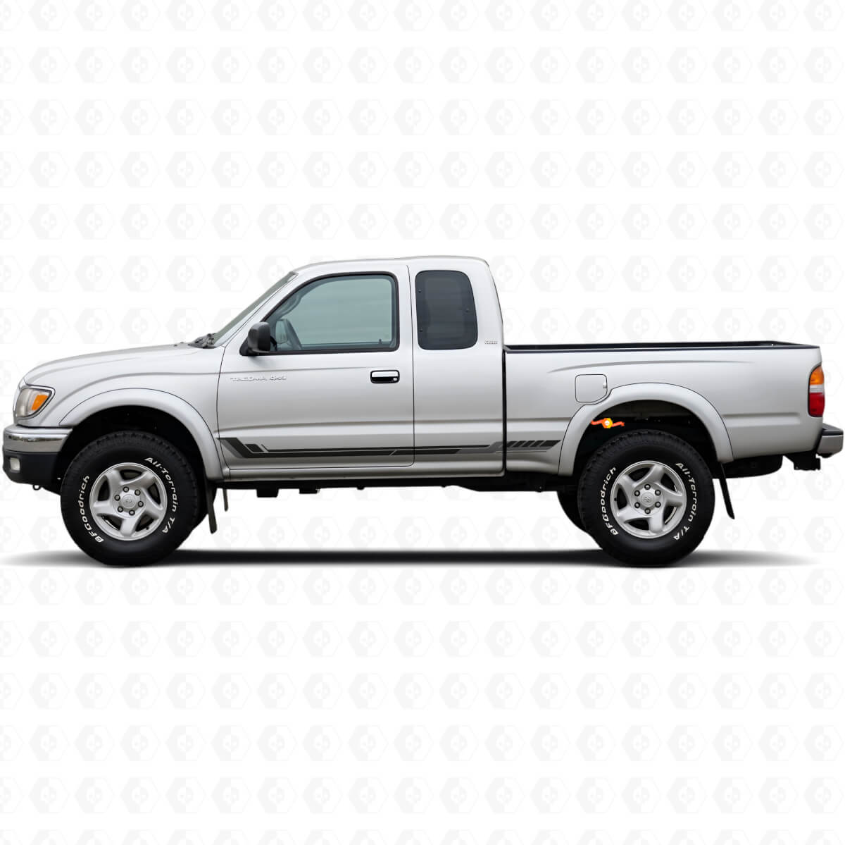 Racing Style Side Stripes Vinyl Decal for Toyota Tacoma 1995-2004