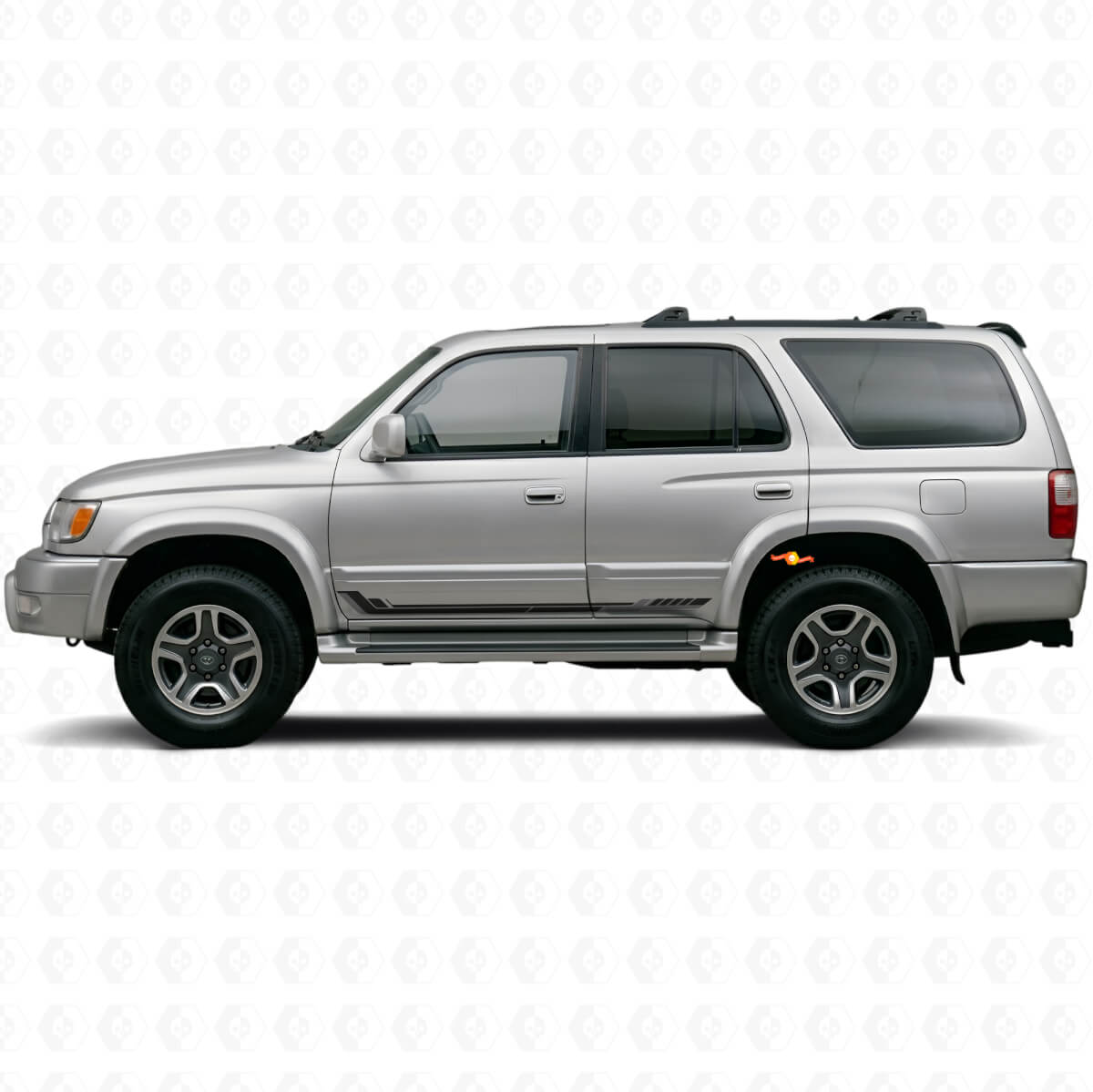 Racing Style Side Stripes Vinyl Decal for Toyota 4Runner 1995-2002