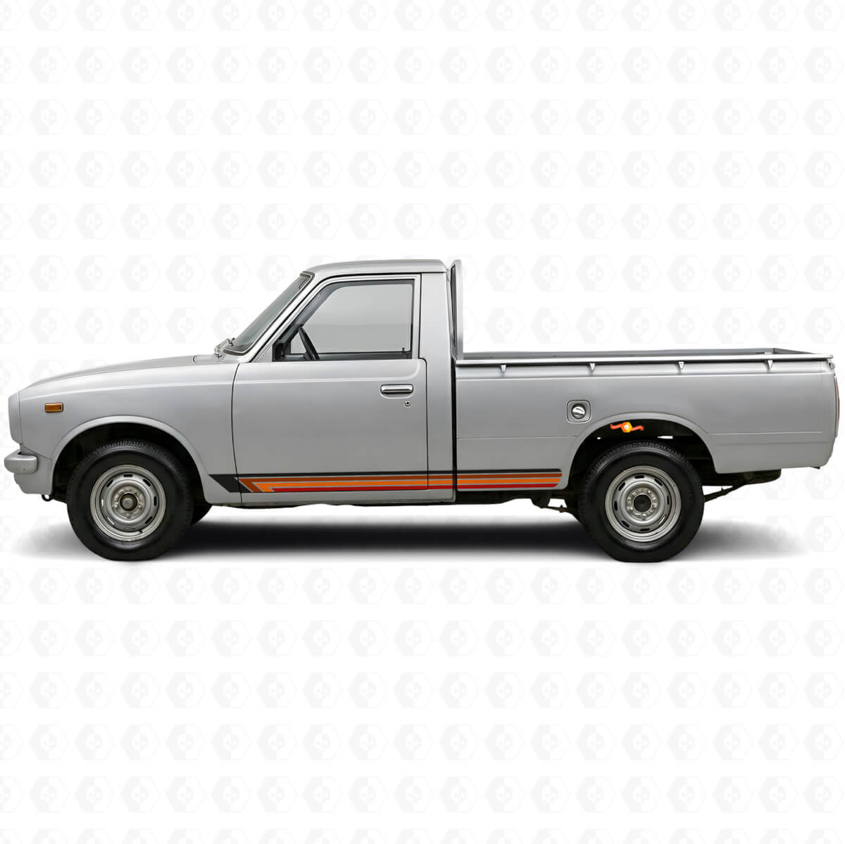Vintage Straight Stripes Side Vinyl Decal for Toyota Hilux 1968-1972