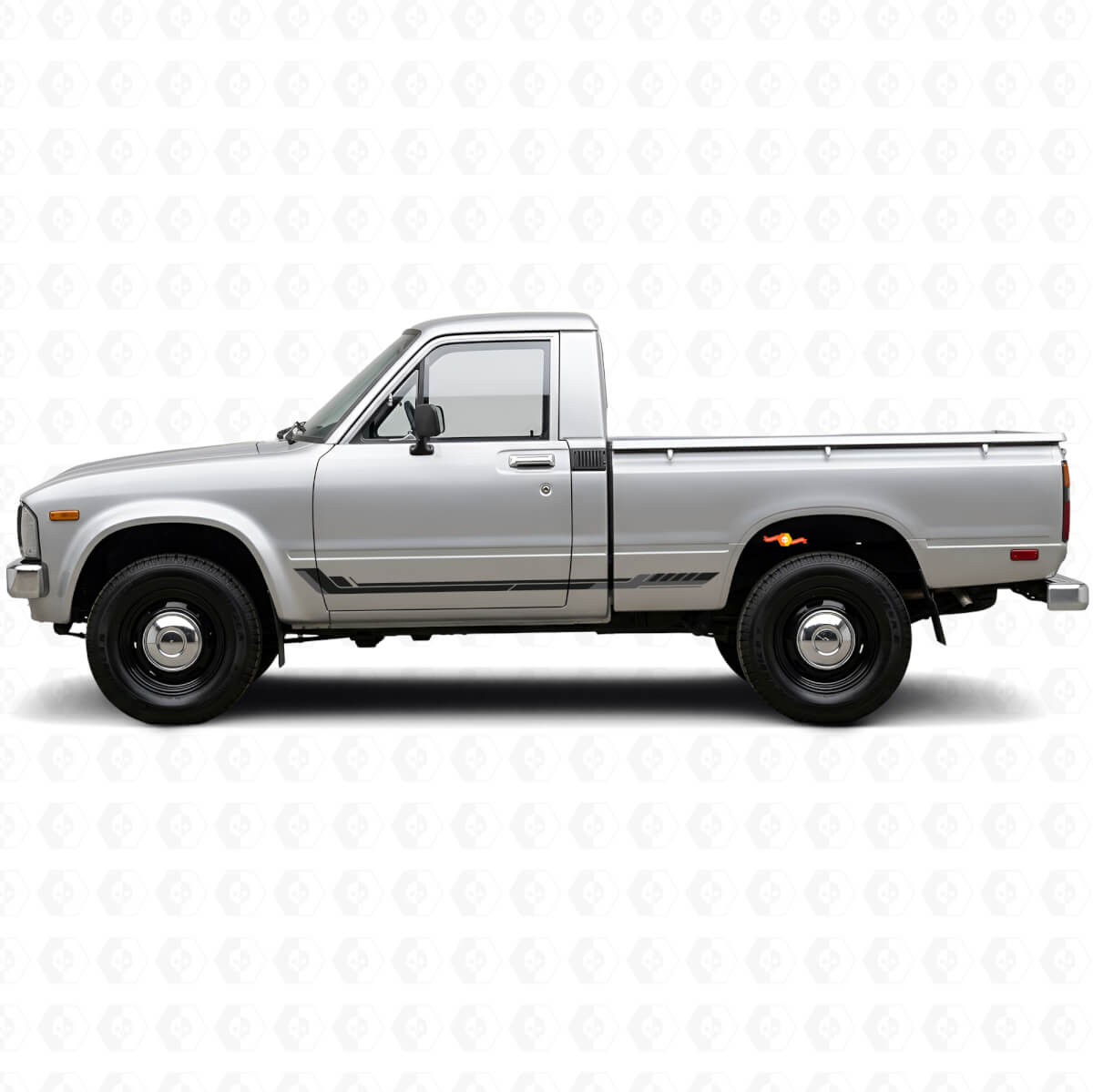 Racing Style Side Stripes Vinyl Decal for Toyota Hilux 1978-1983