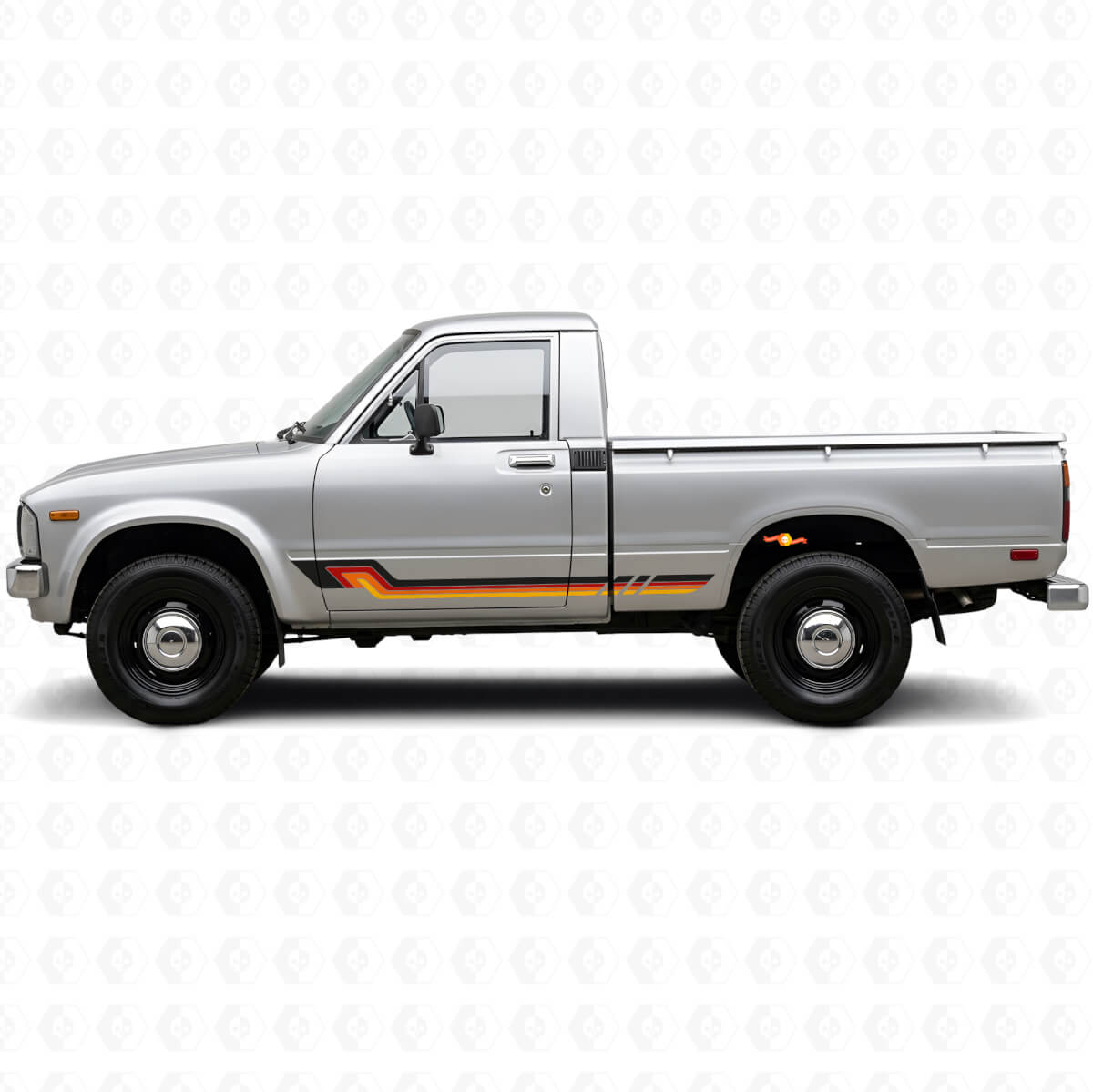 Vintage Style Side Stripes Vinyl Decal for Toyota Hilux 1978-1983