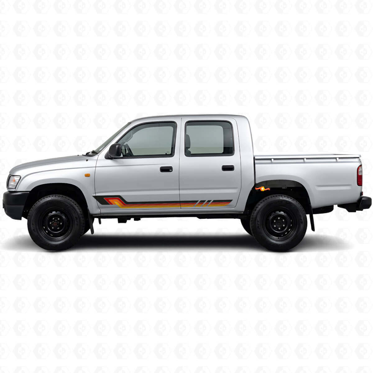 Vintage Style Side Stripes Vinyl Decal for Toyota Hilux 1997-2004