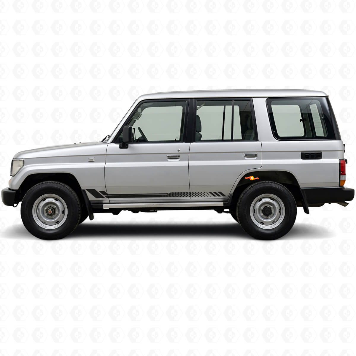 Honeycomb Stripes Side Vinyl Decal for Toyota Land Cruiser Prado 1990-1996