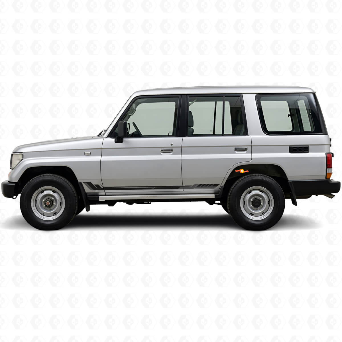 Racing Style Side Stripes Vinyl Decal for Toyota Land Cruiser Prado 1990-1996