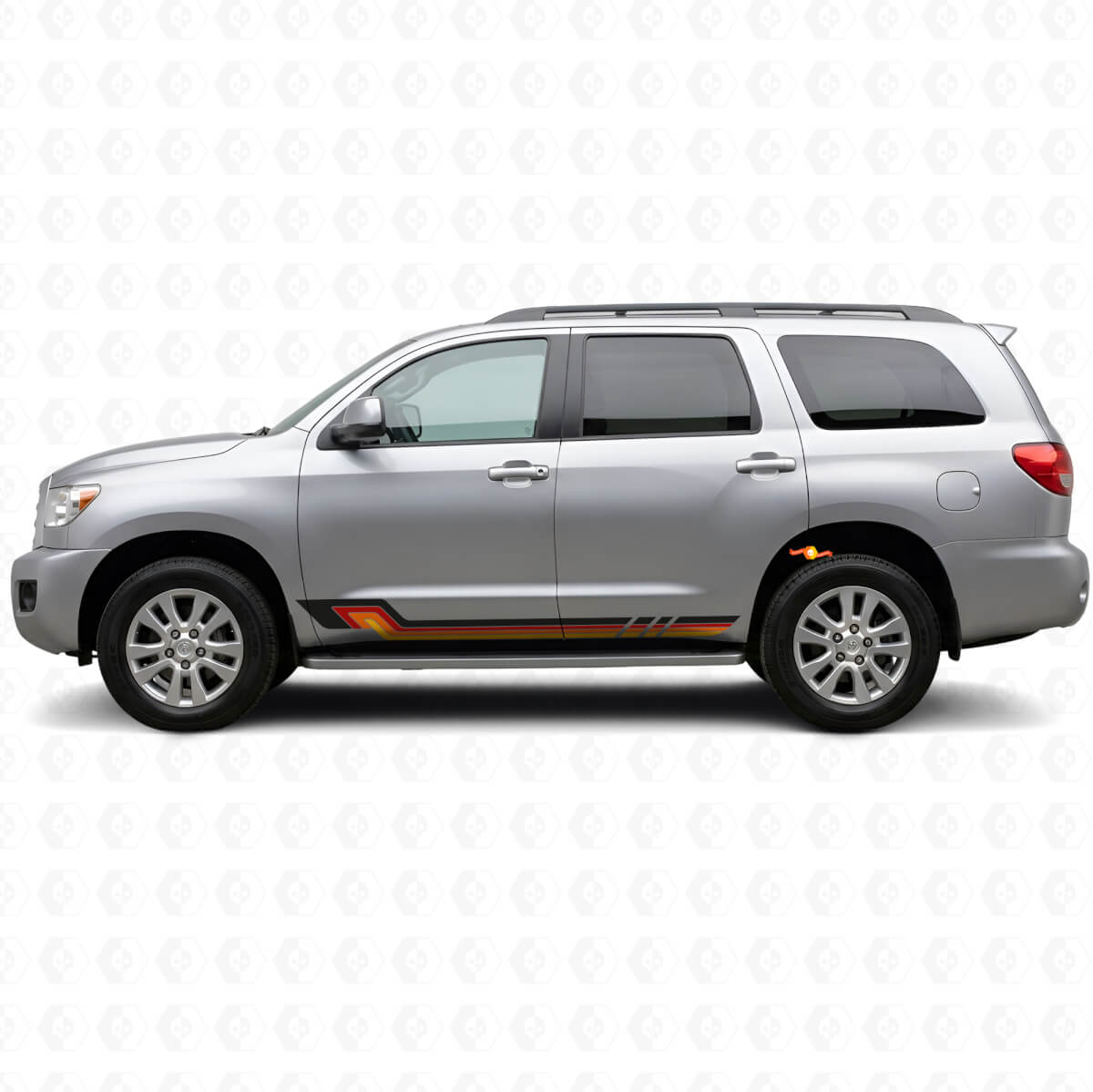 Vintage Style Side Stripes Vinyl Decal for Toyota Sequoia 2007-2022