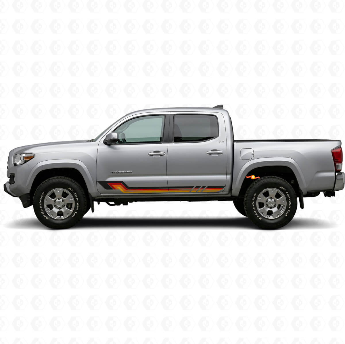 Vintage Style Side Stripes Vinyl Decal for Toyota Tacoma 2015-2023