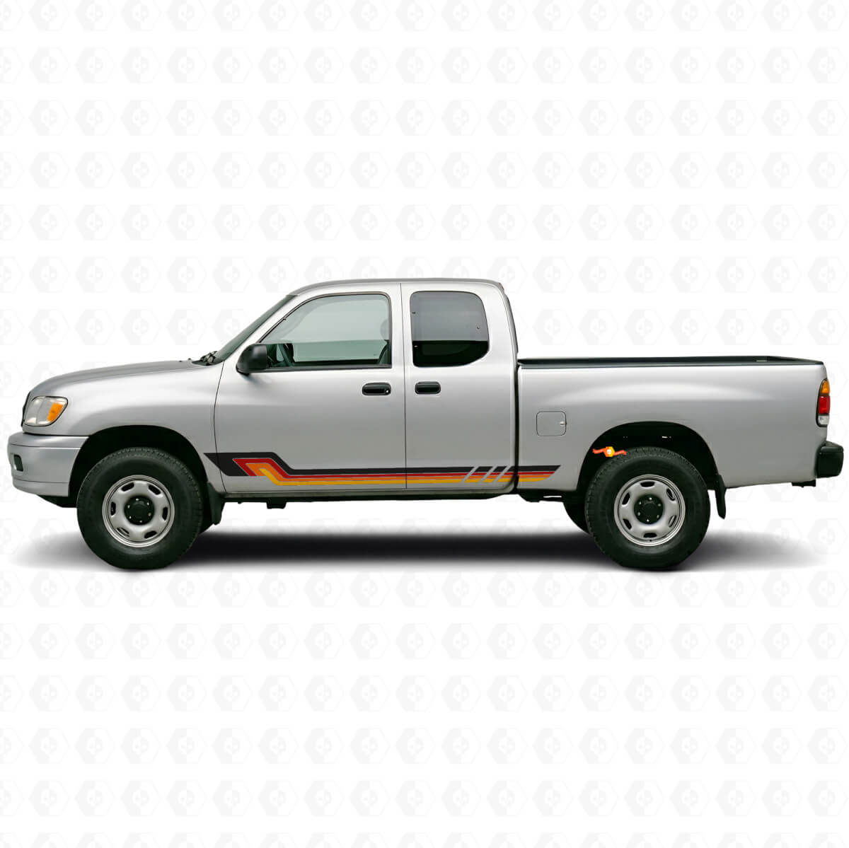 Vintage Style Side Stripes Vinyl Decal for Toyota Tundra 1999-2006
