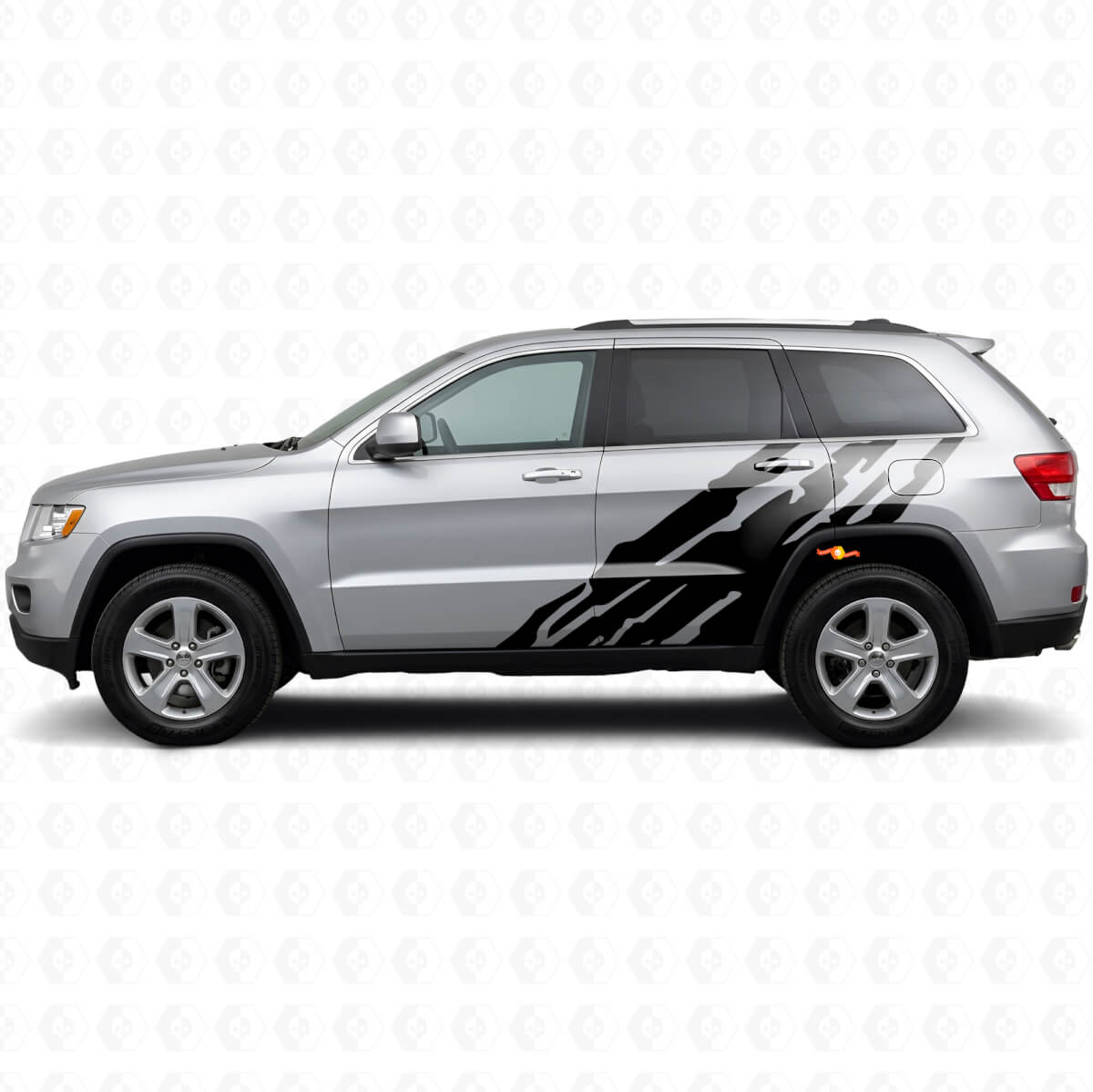 Mud Splash Graphic Side Vinyl Decal for Jeep Grand Cherokee 2011-2021