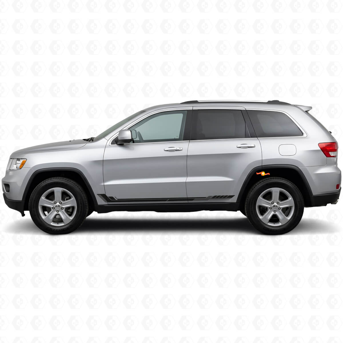 Racing Style Side Stripes Vinyl Decal for Jeep Grand Cherokee 2011-2021