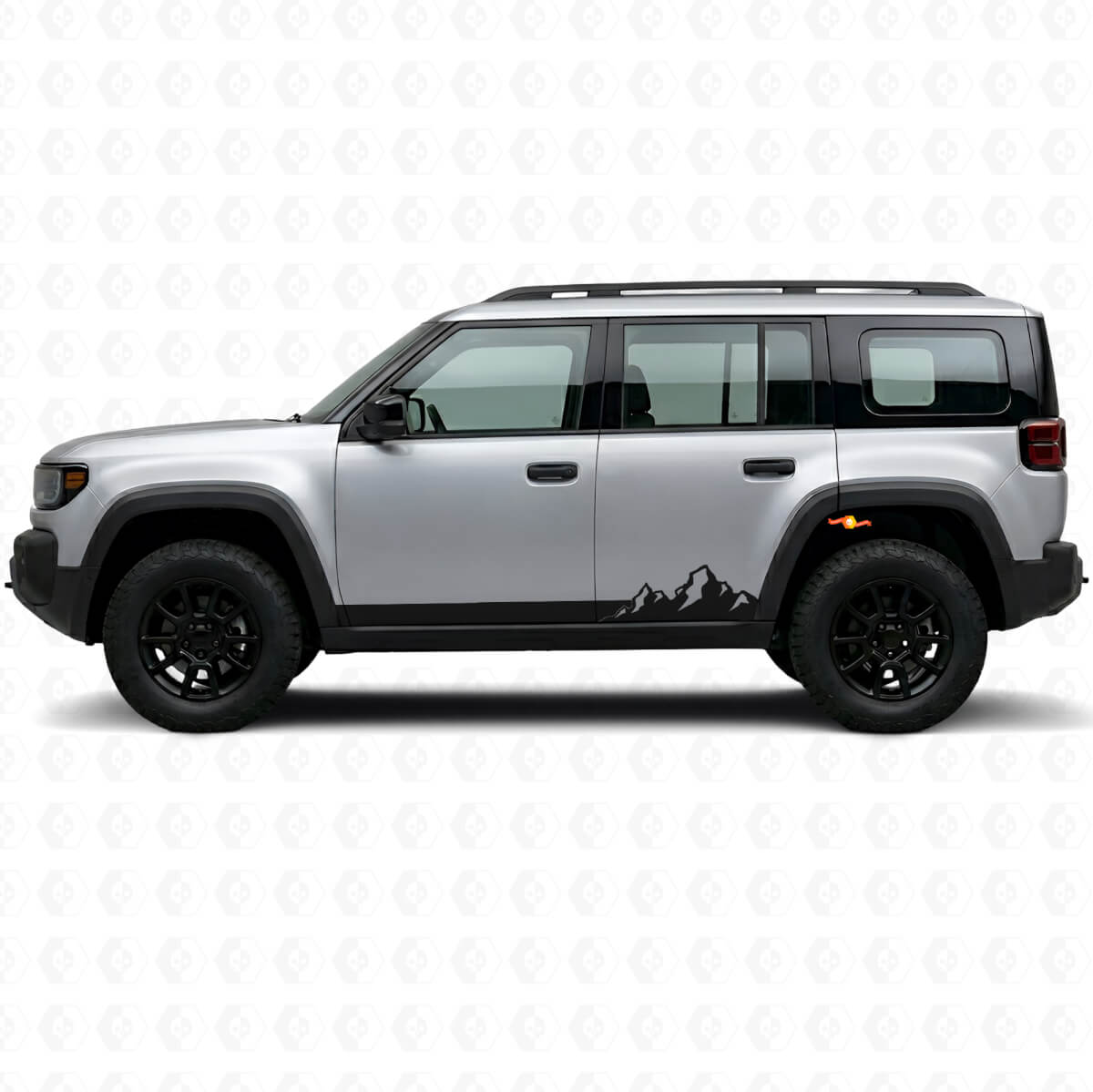 Mountains Thin Stripes Side Vinyl Decal for Jeep Recon 2026+