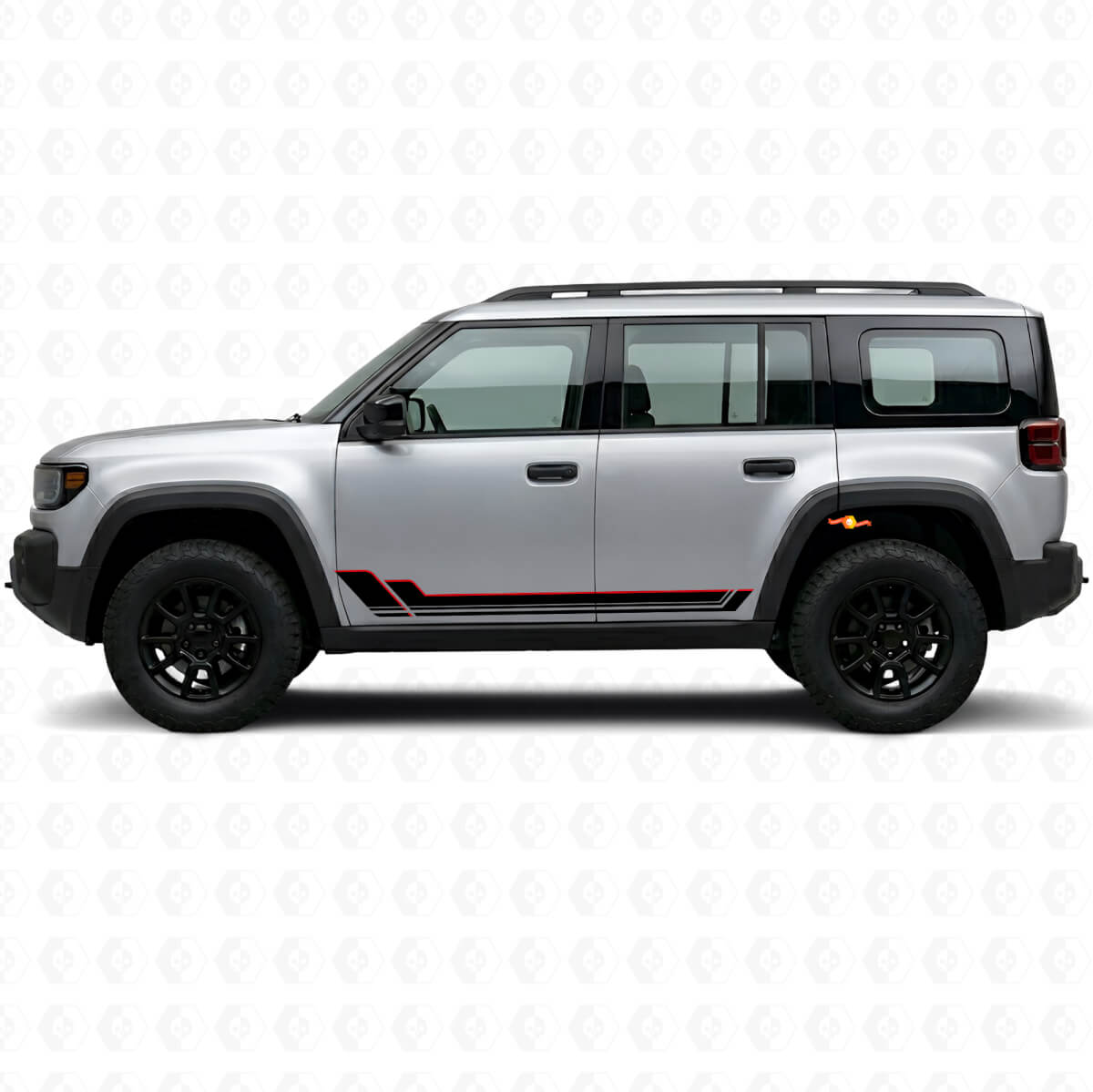 Twin Stripes Rocker Panel Vinyl Decal for Jeep Recon 2026+