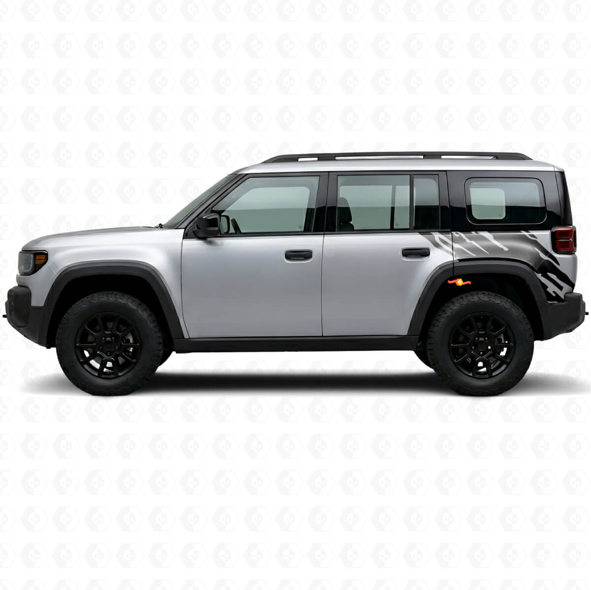 Mud Splash Graphic Rear Side Vinyl Decal for Jeep Recon 2026+