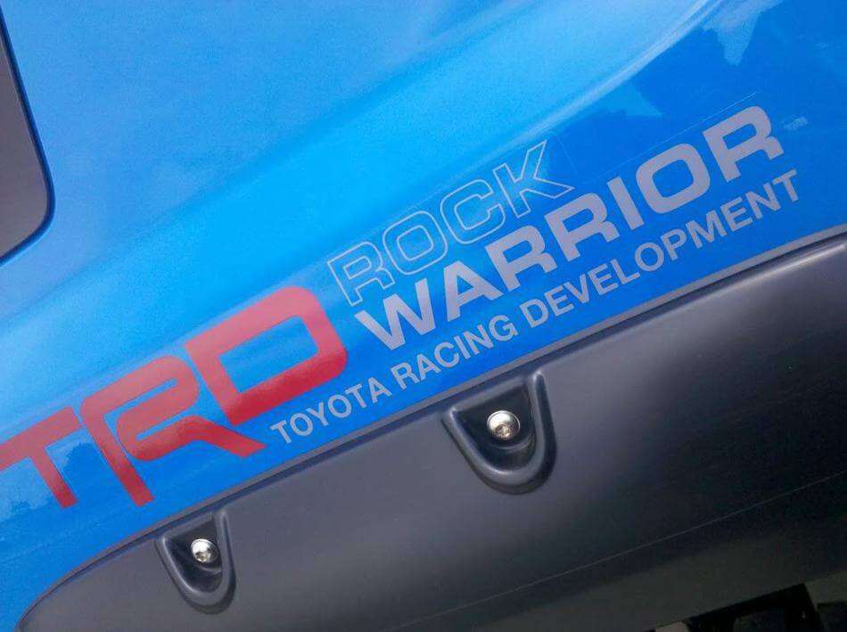 TRD Rock Warrior Bedside Vinyl Decal Sticker for Toyota Tundra