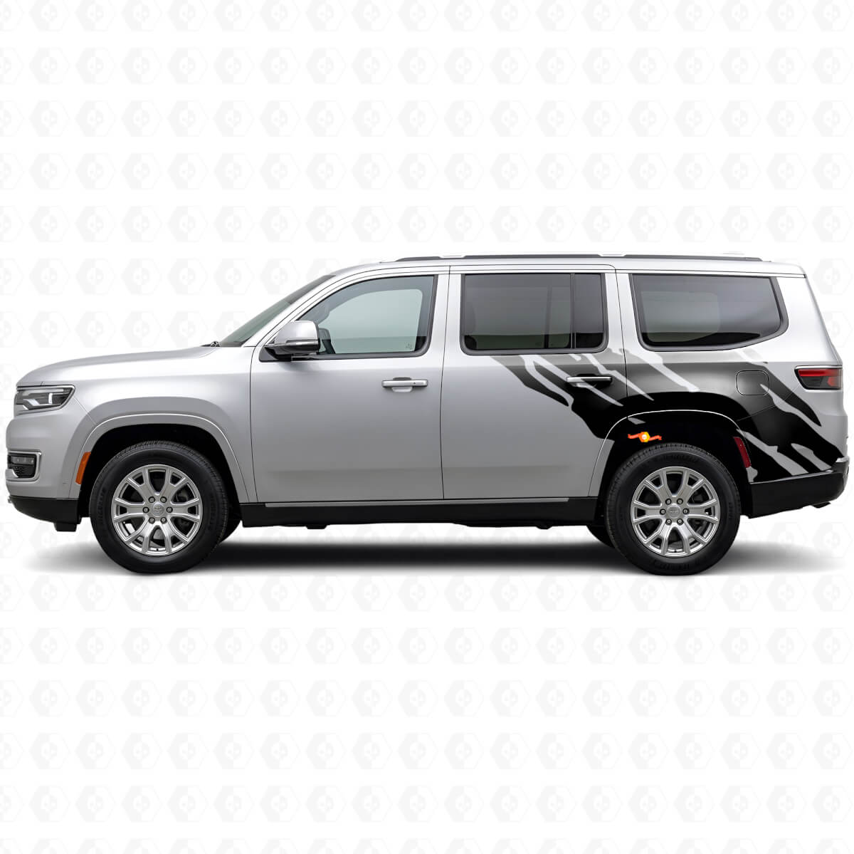 Mud Splash Graphic Rear Side Vinyl Decal for Jeep Wagoneer 2022+
