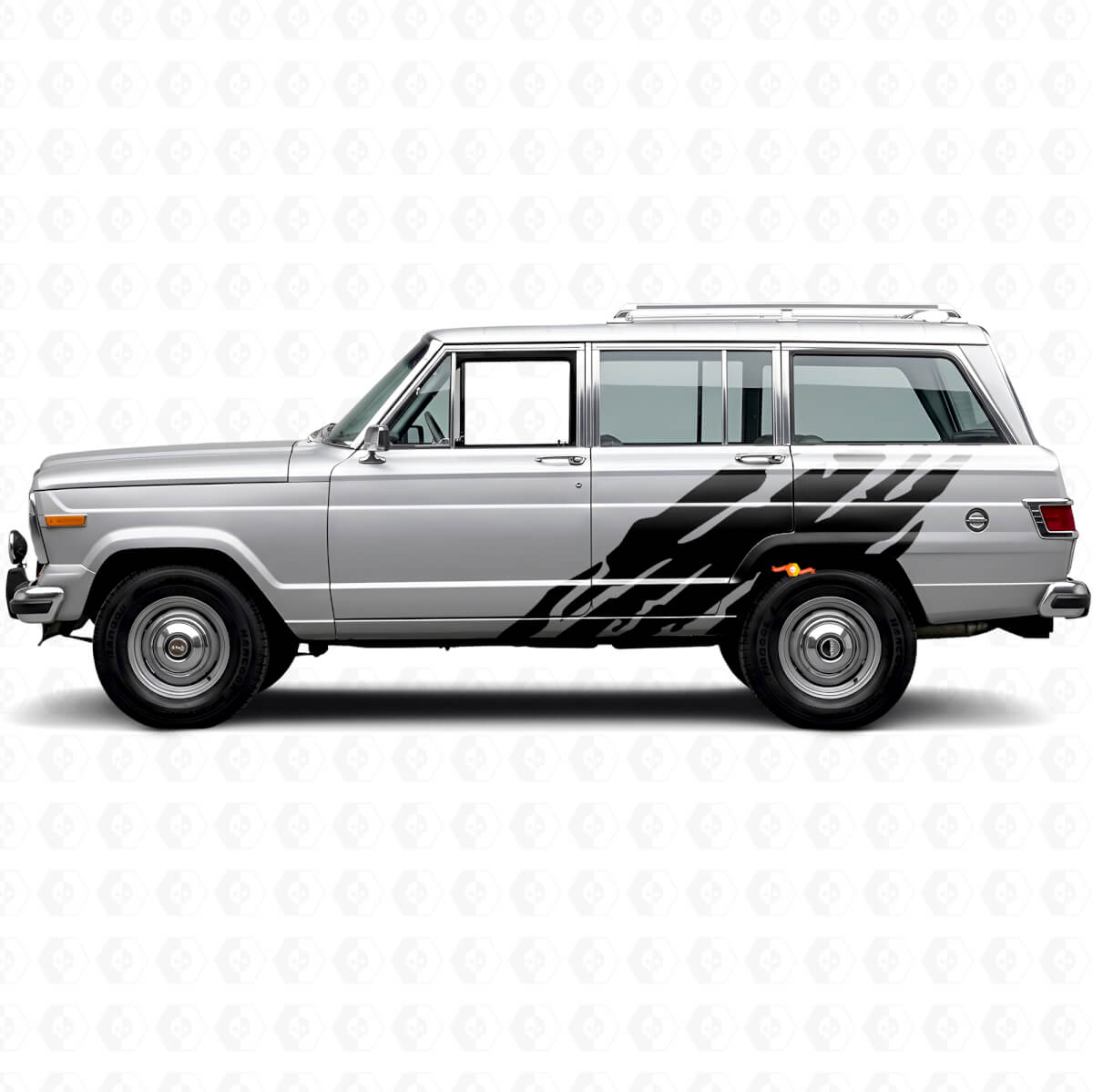 Mud Splash Graphic Side Vinyl Decal for Jeep Wagoneer 1963-1991