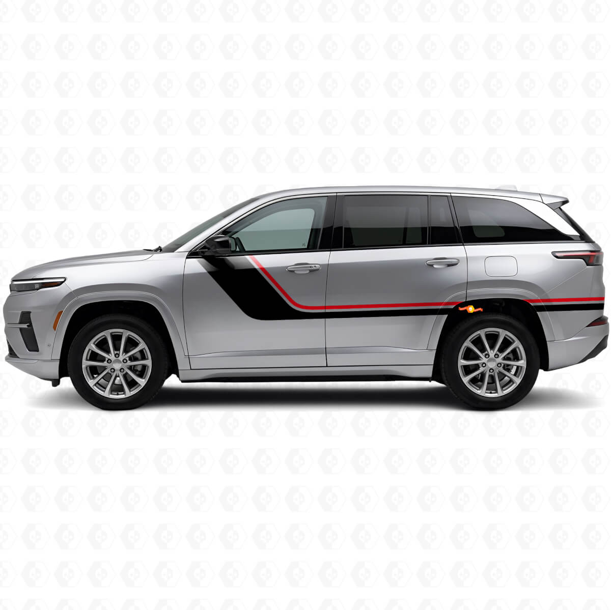 Twin Stripes Side Vinyl Decal for Jeep Wagoneer S 2024+