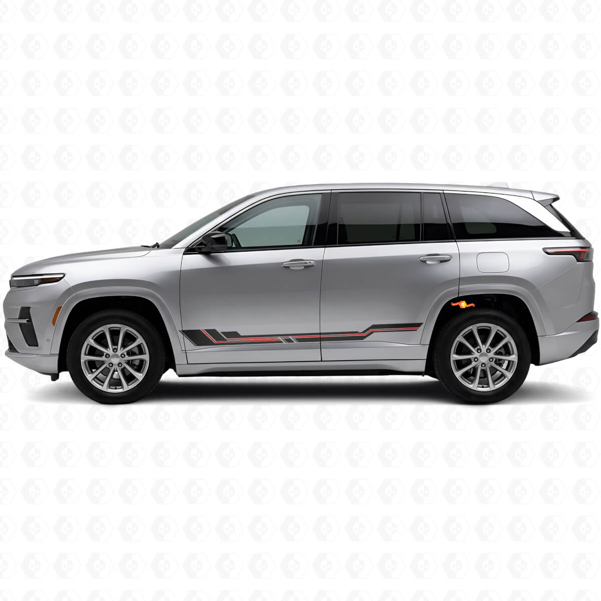 Curved Lines Rocker Panel Vinyl Decal for Jeep Wagoneer S 2024+
