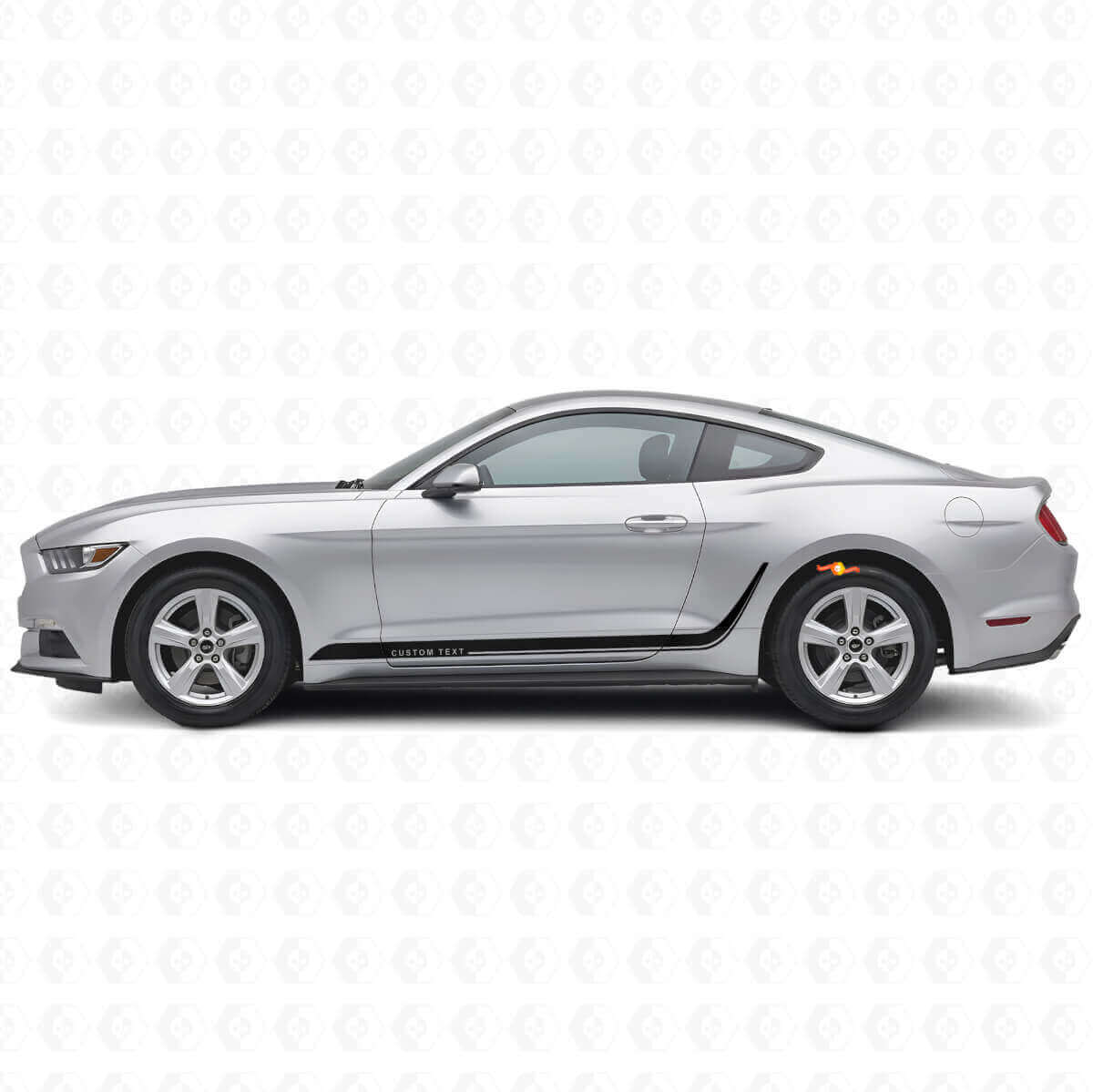Custom Decorated Stripes Side Vinyl Decal for Musclecar Mustang