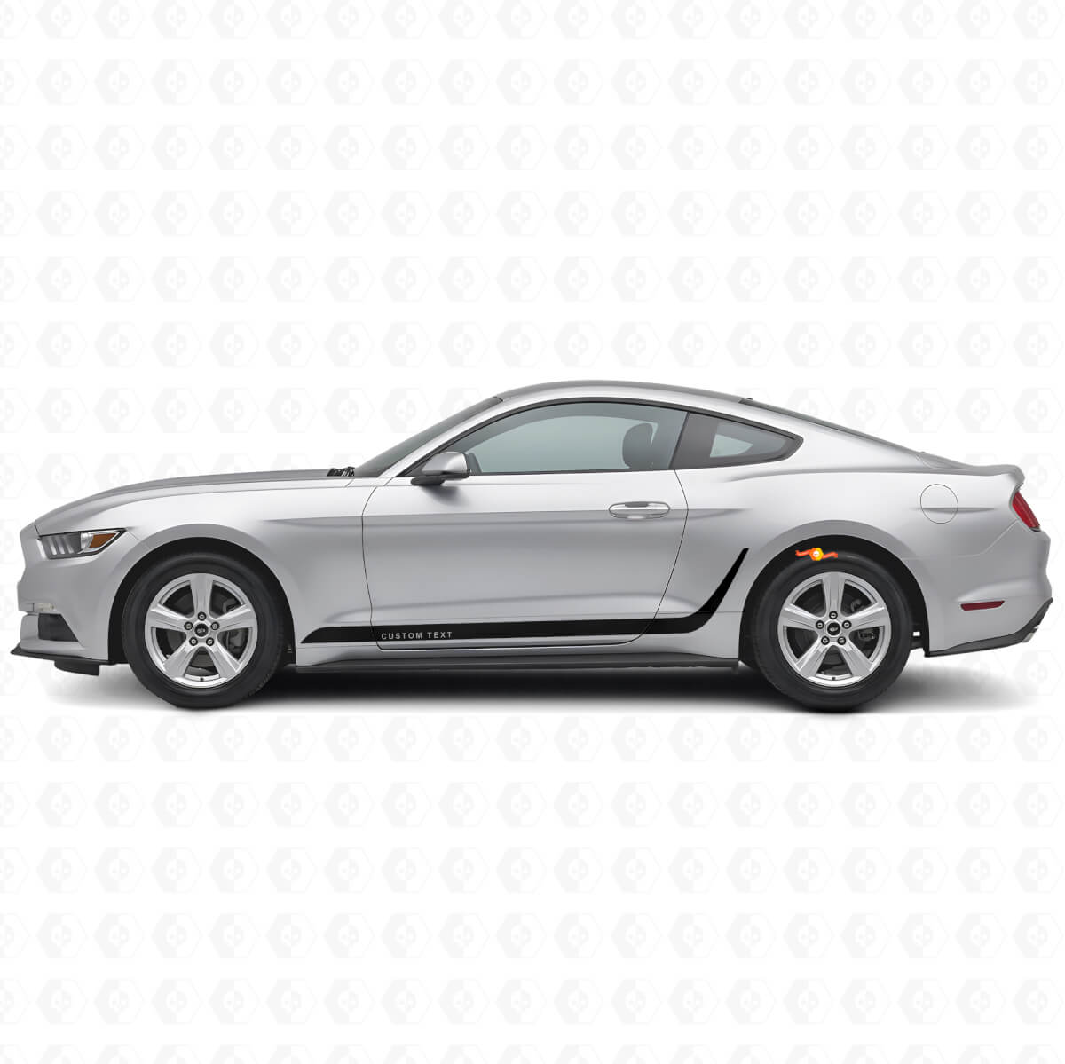 Custom Decorated Stripes Side Vinyl Decal Kit for Musclecar Mustang