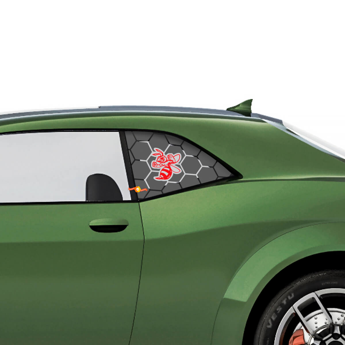 Angry Hornet Side Window Vinyl Decals For Dodge Challenger 
