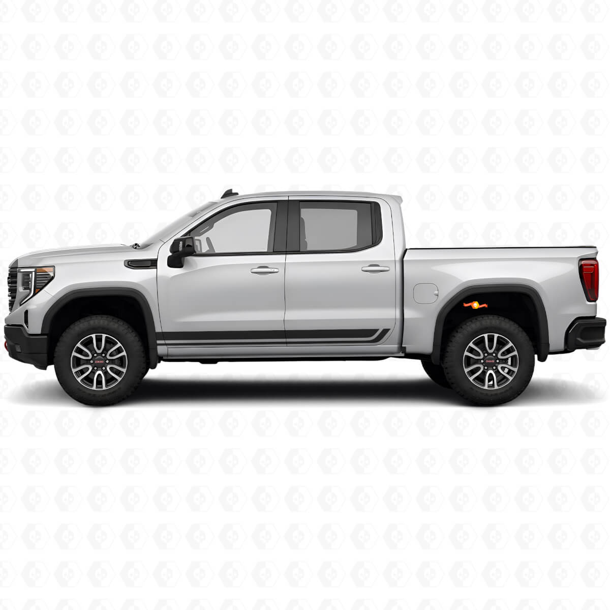 Rocker Panel Stripe Decals for GMC Sierra 1500 AT4 - Pair