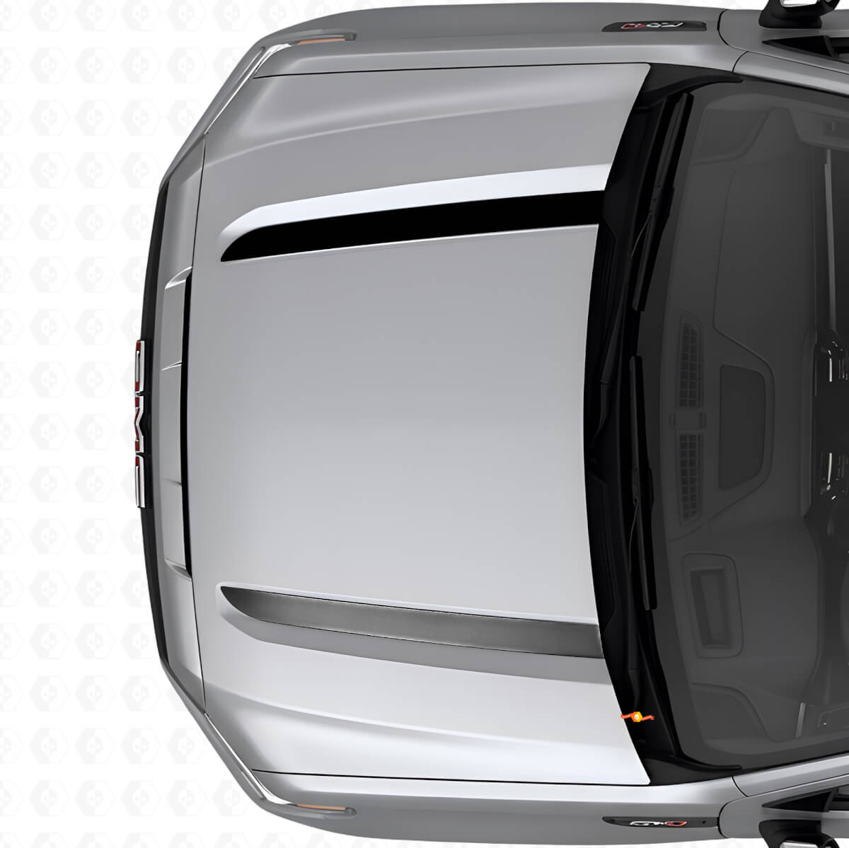 Double Hood Stripes Vinyl Decals Set for GMC Sierra 1500 AT4X 2026