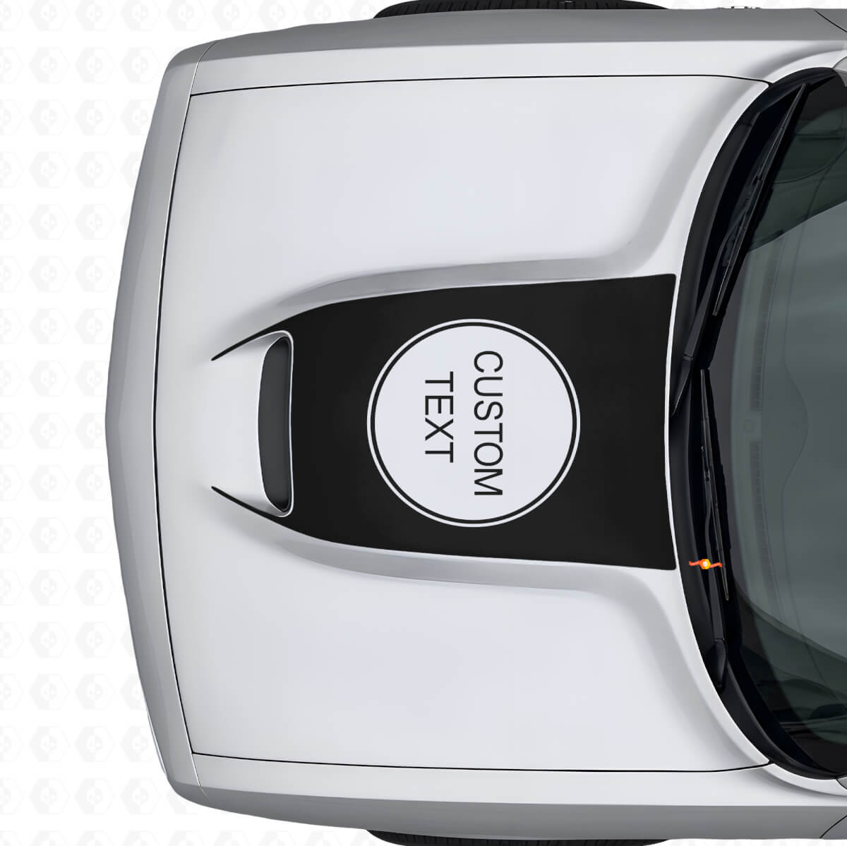 Custom Lettering Hood Vent Vinyl Decal for Dodge Challenger 2015+