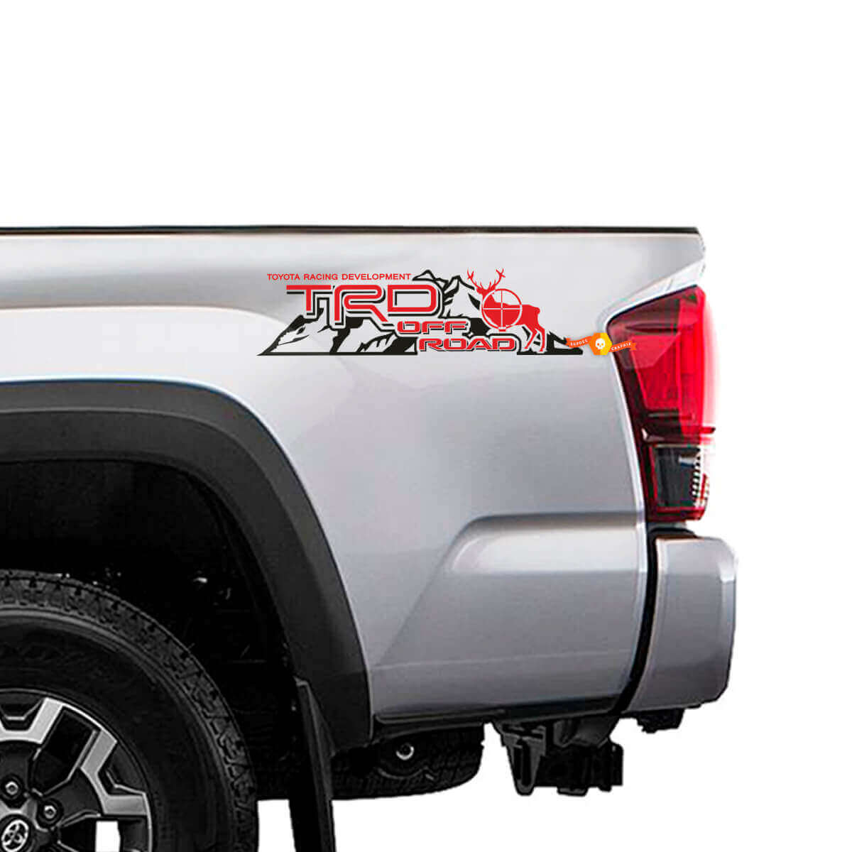 TRD Off Road Mountain Deer Side Vinyl Decals for Toyota Trucks