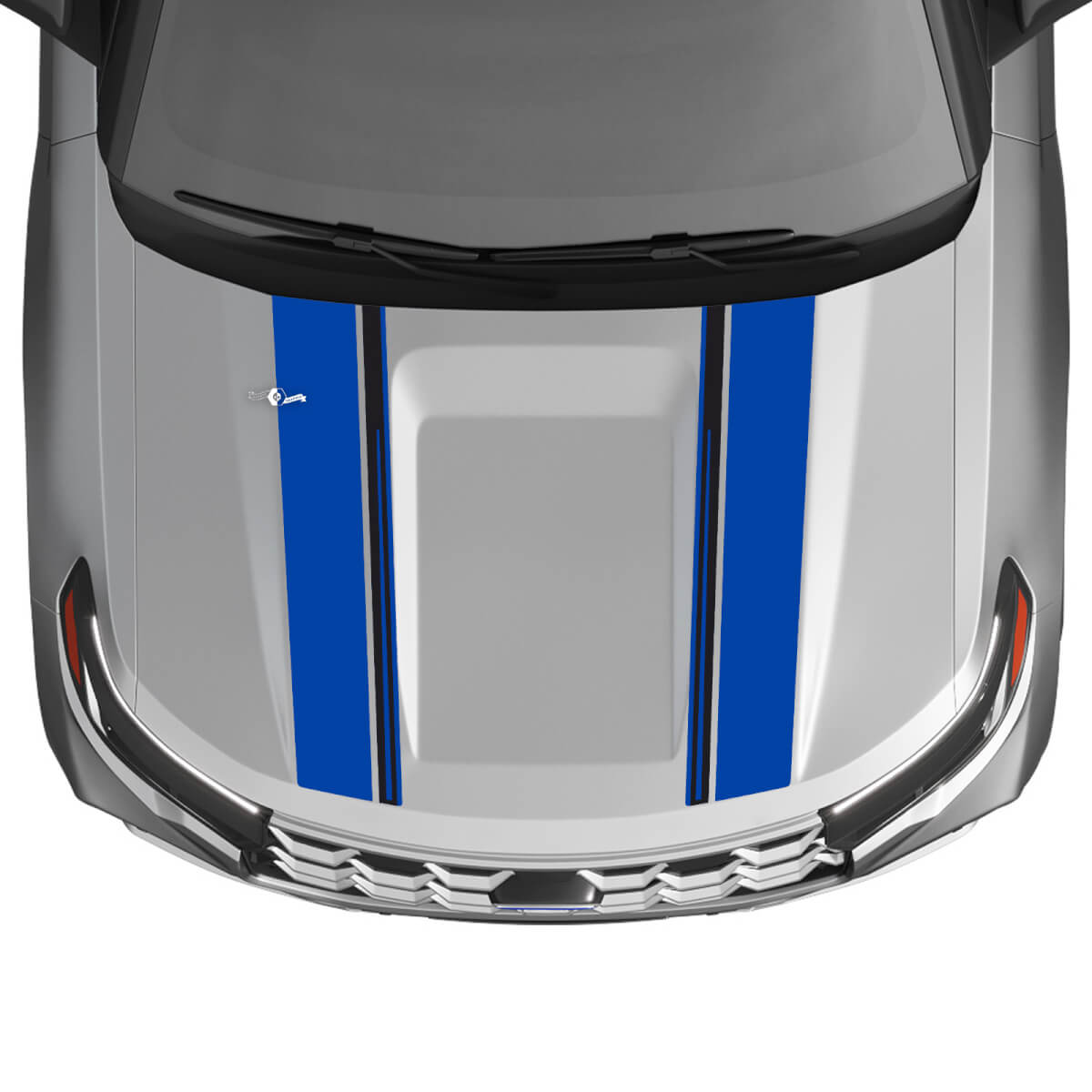 Double Hood Stripes Vinyl Decal Kit for Ford Explorer ST 2020-26